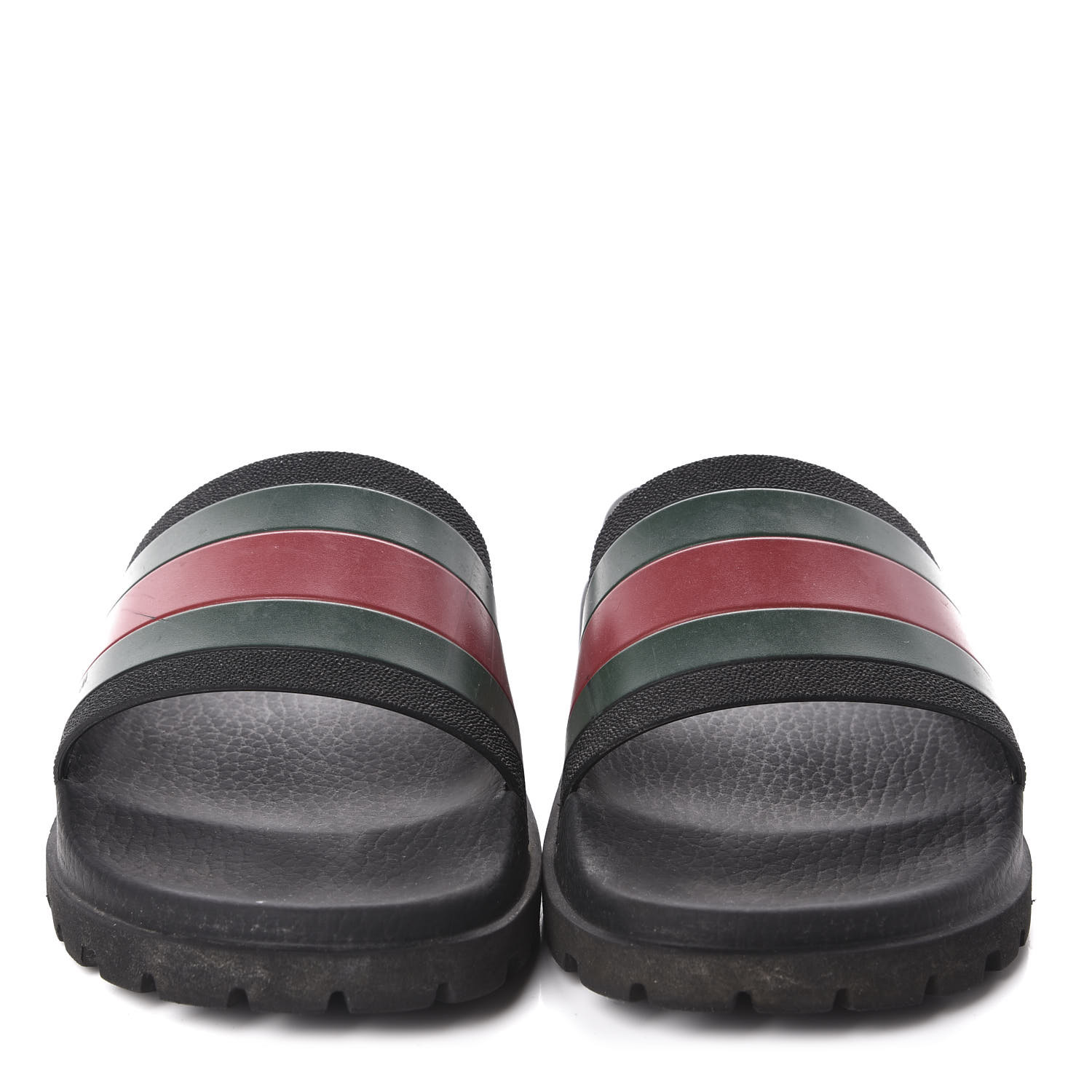 men's rubber slide sandal with web