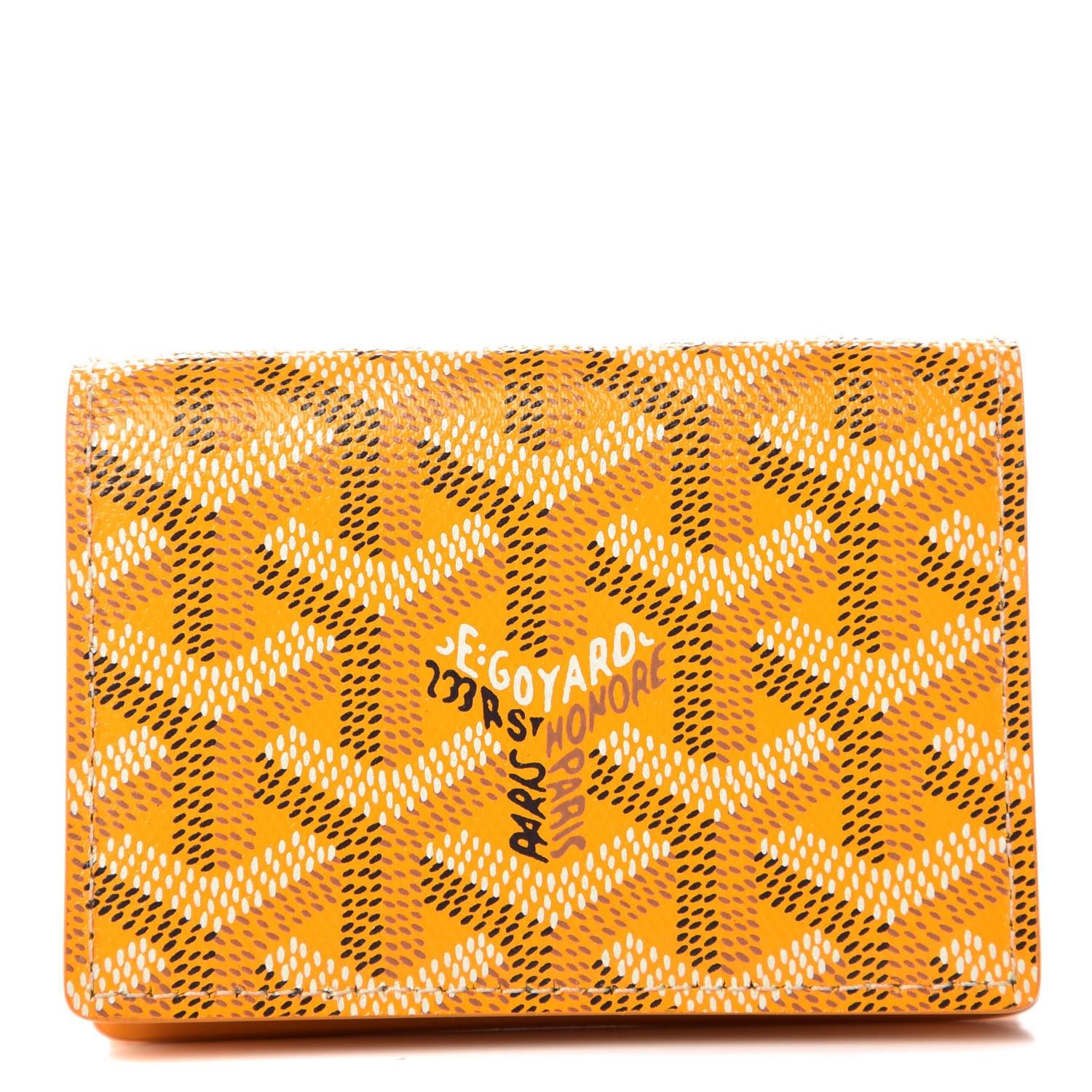 goyard yellow card holder