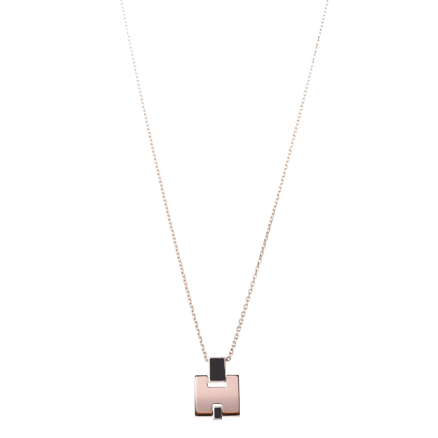 HERMES Rose Gold Plated Lacquered 