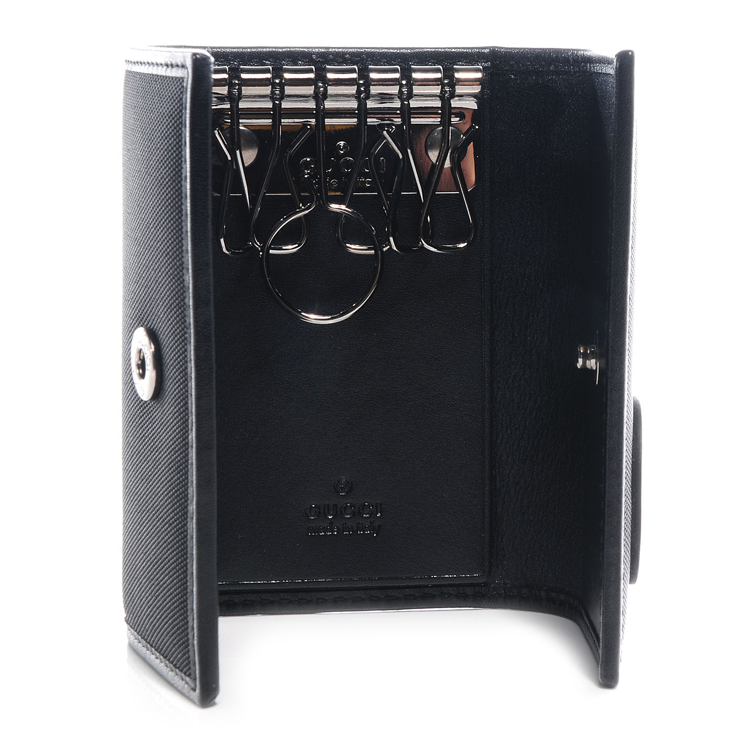 GUCCI 6 Key Holder Black 62302