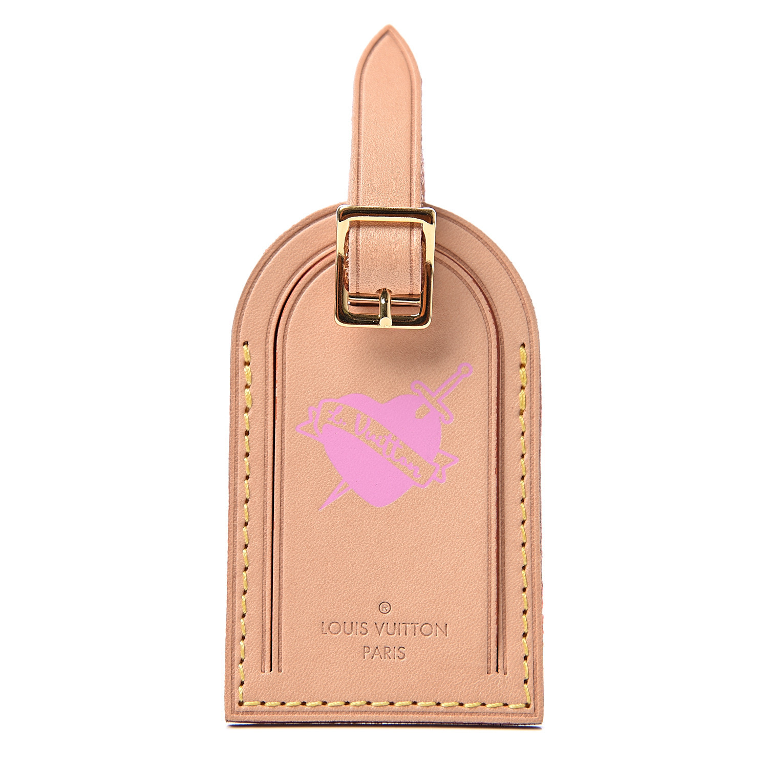 louis vuitton vachetta luggage tag