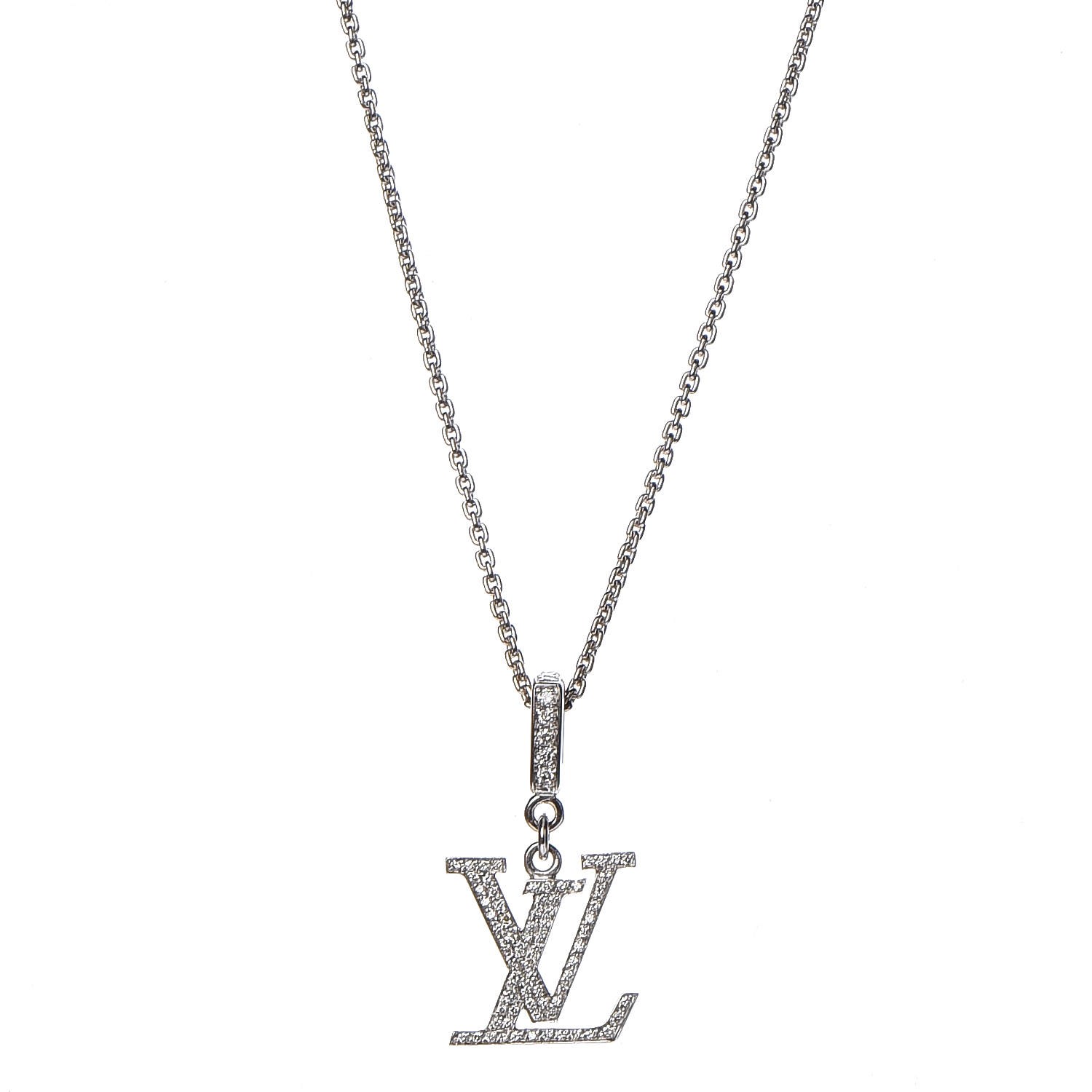 Louis Vuitton Unisex Street Style Plain Silver Logo Necklaces & Chokers (LV  DOVE NECKLACE, M00957)