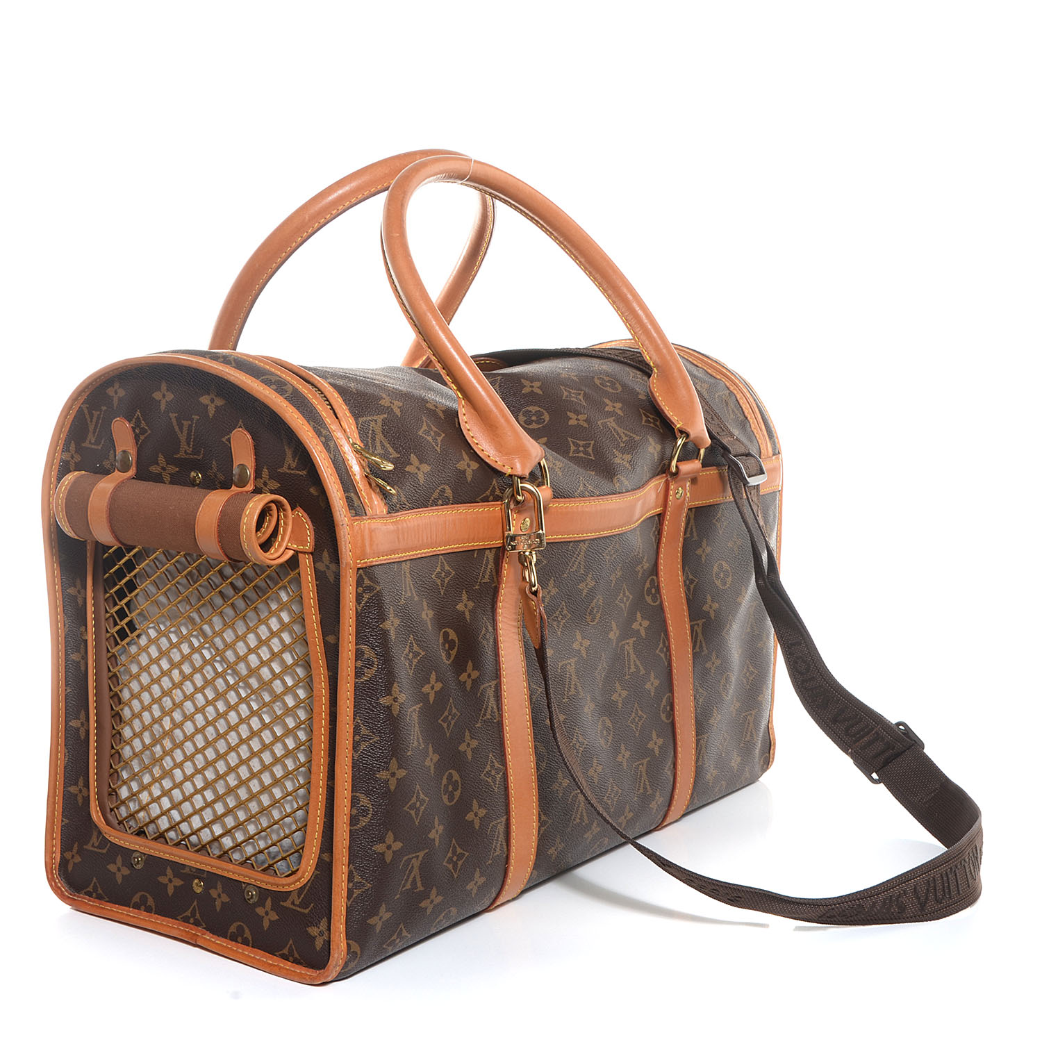 Louis Vuitton Big Leather Dog Carrier Bag