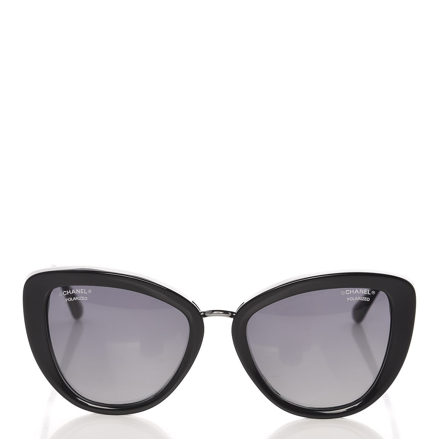 chanel black cat eye sunglasses