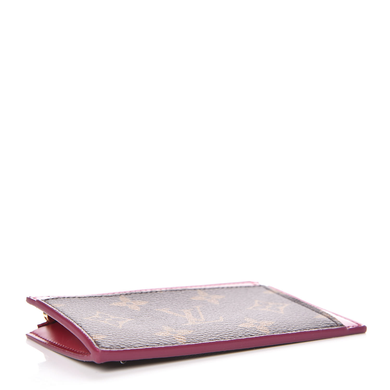 LOUIS VUITTON Monogram Zipped Card Holder Fuchsia 402955