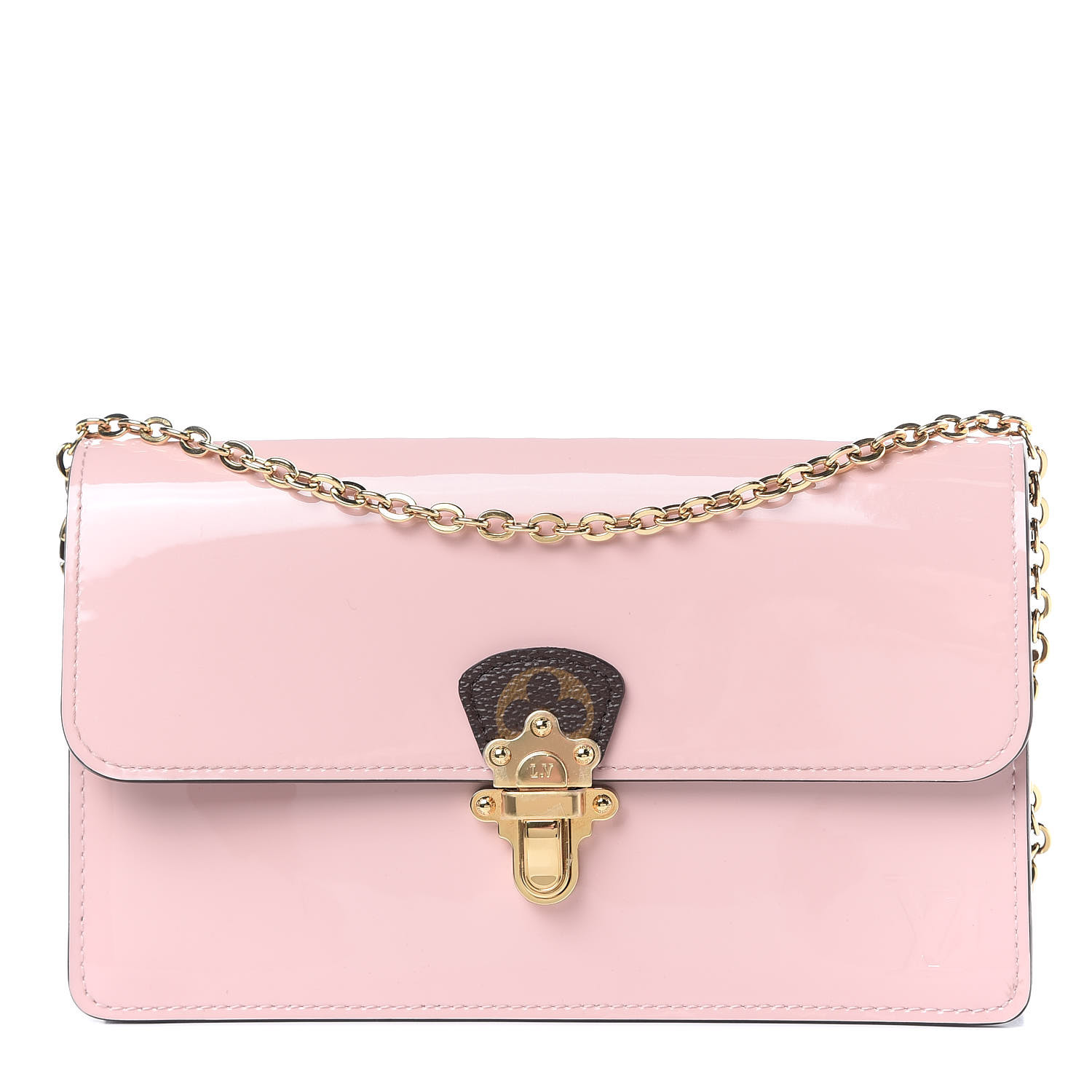 lv cherrywood chain wallet