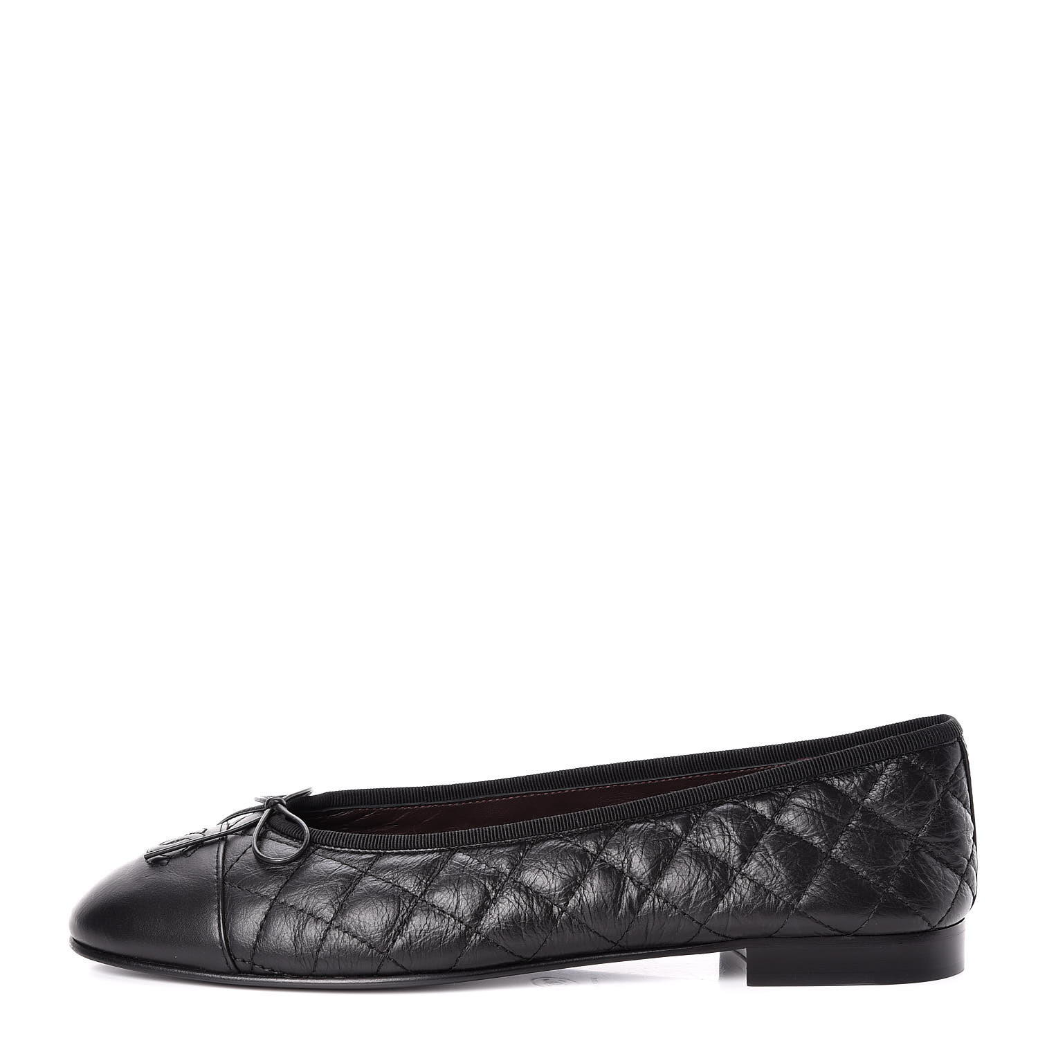 chanel flats cap toe