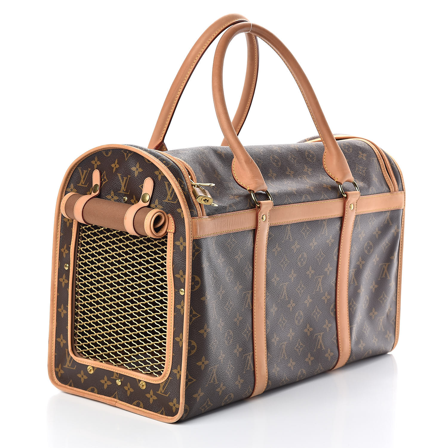 LOUIS VUITTON Monogram Sac Chien 50 Dog Pet Carrier 505371