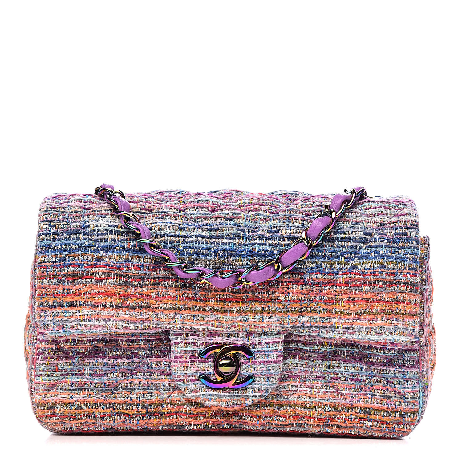 chanel pink and blue bag