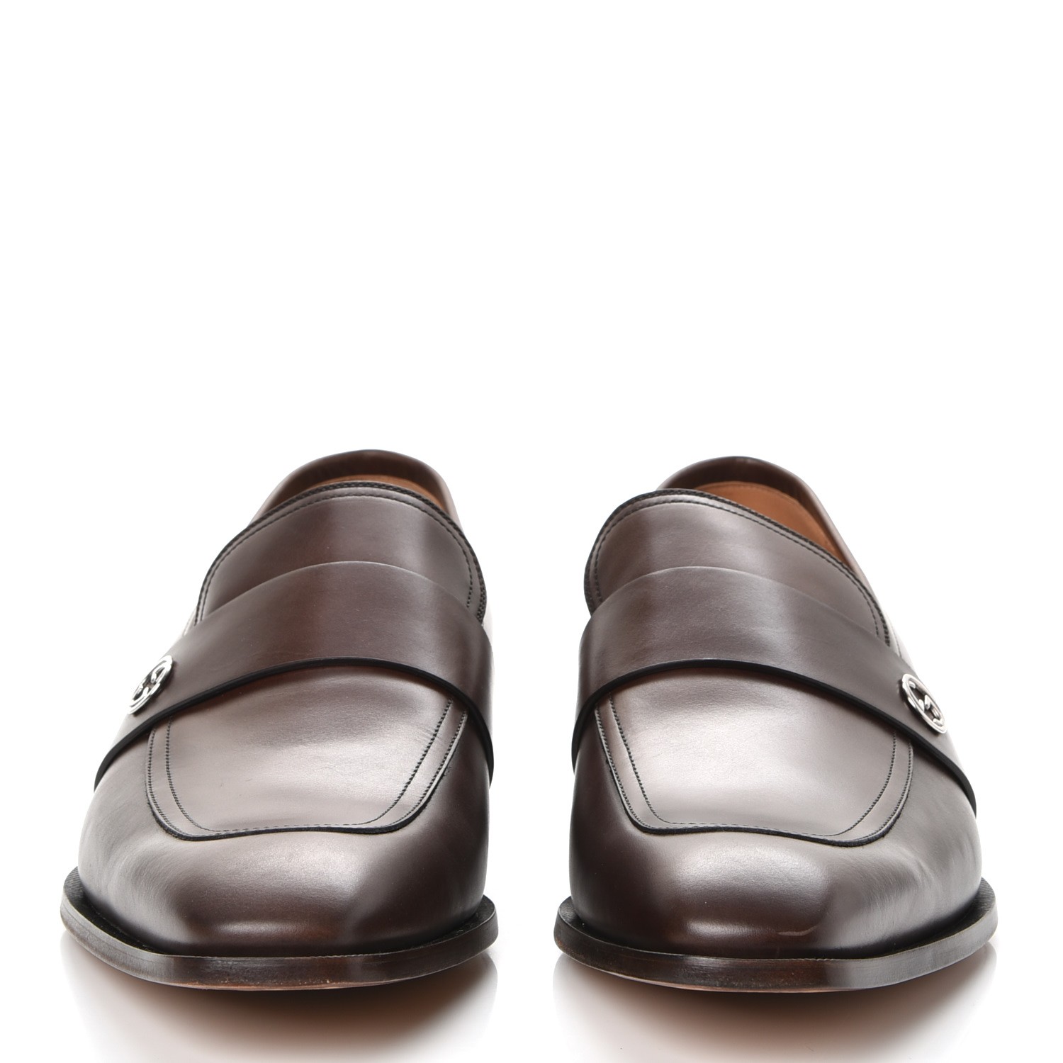 gucci broadwick leather loafers