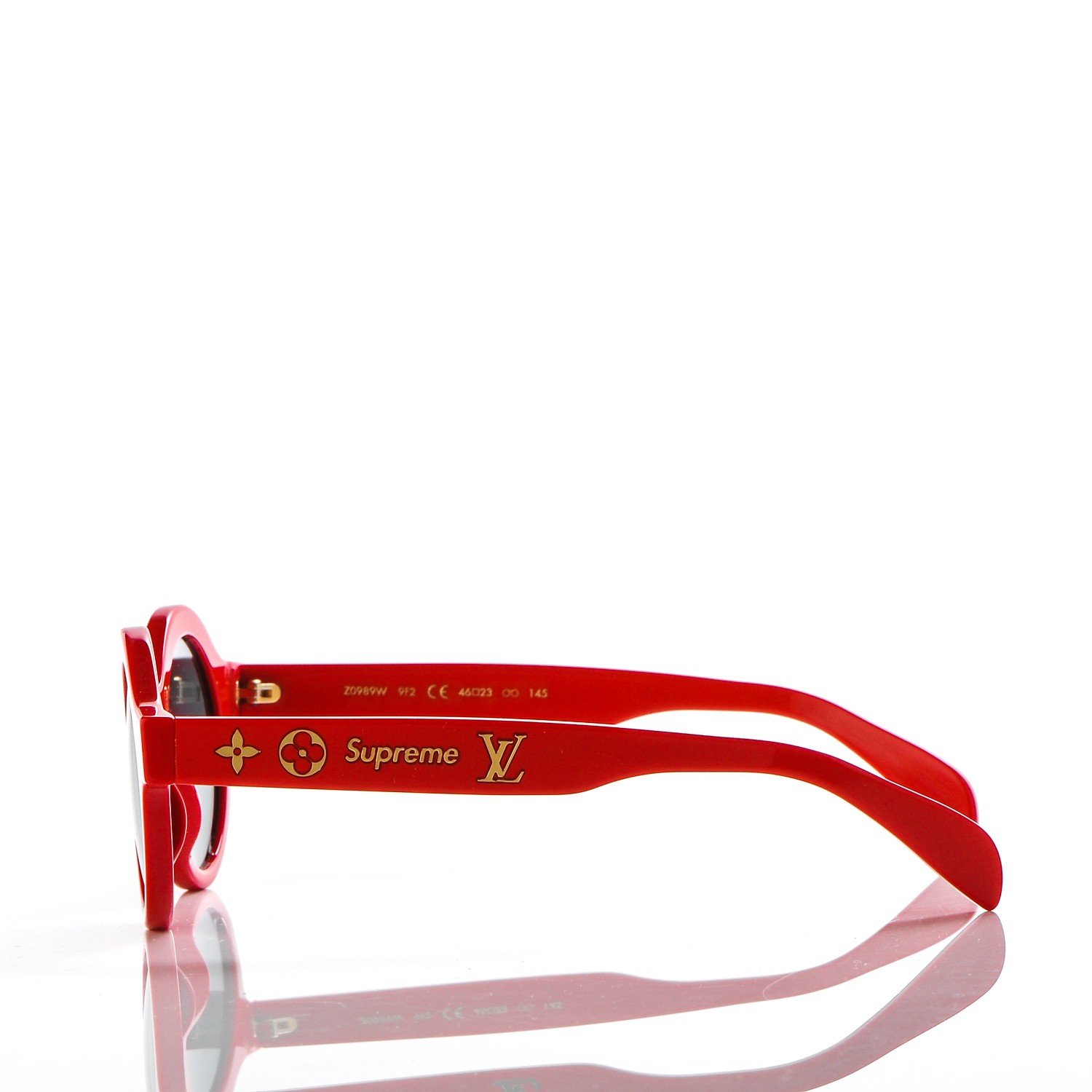 LOUIS VUITTON X Supreme Downtown Sunglasses Red 195905