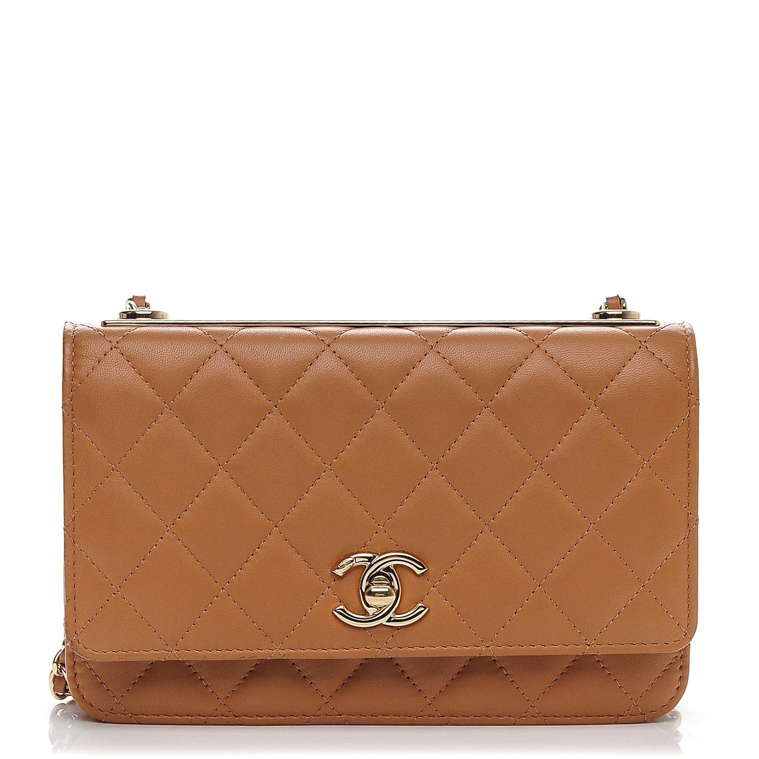 chanel trendy wallet on chain