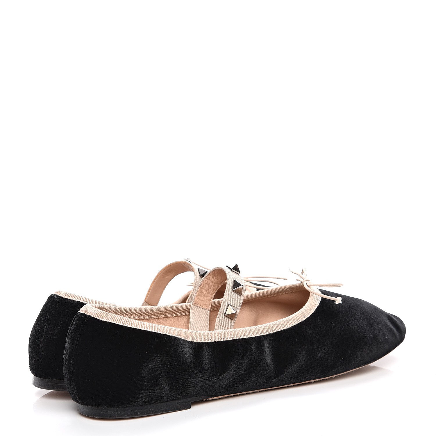velvet ballerina flats