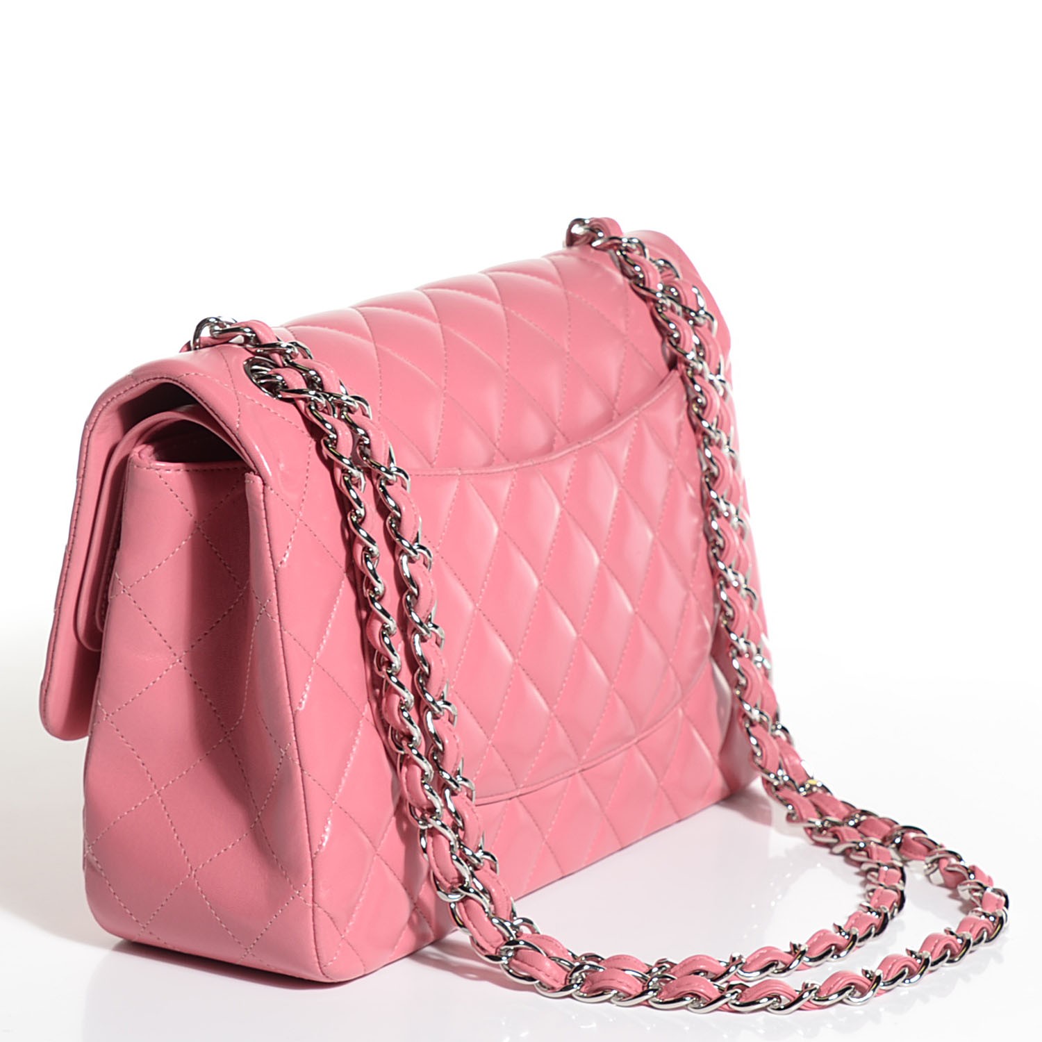 pink chanel jumbo flap