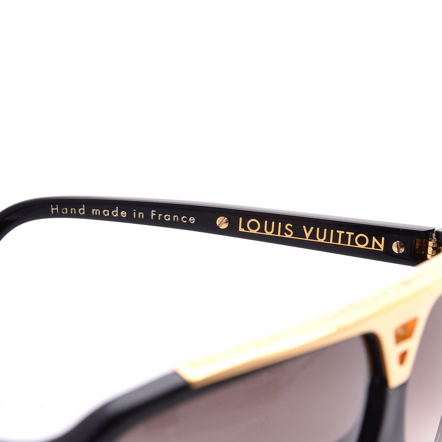 LOUIS VUITTON Acetate Evidence Sunglasses Z0105E Black 295027