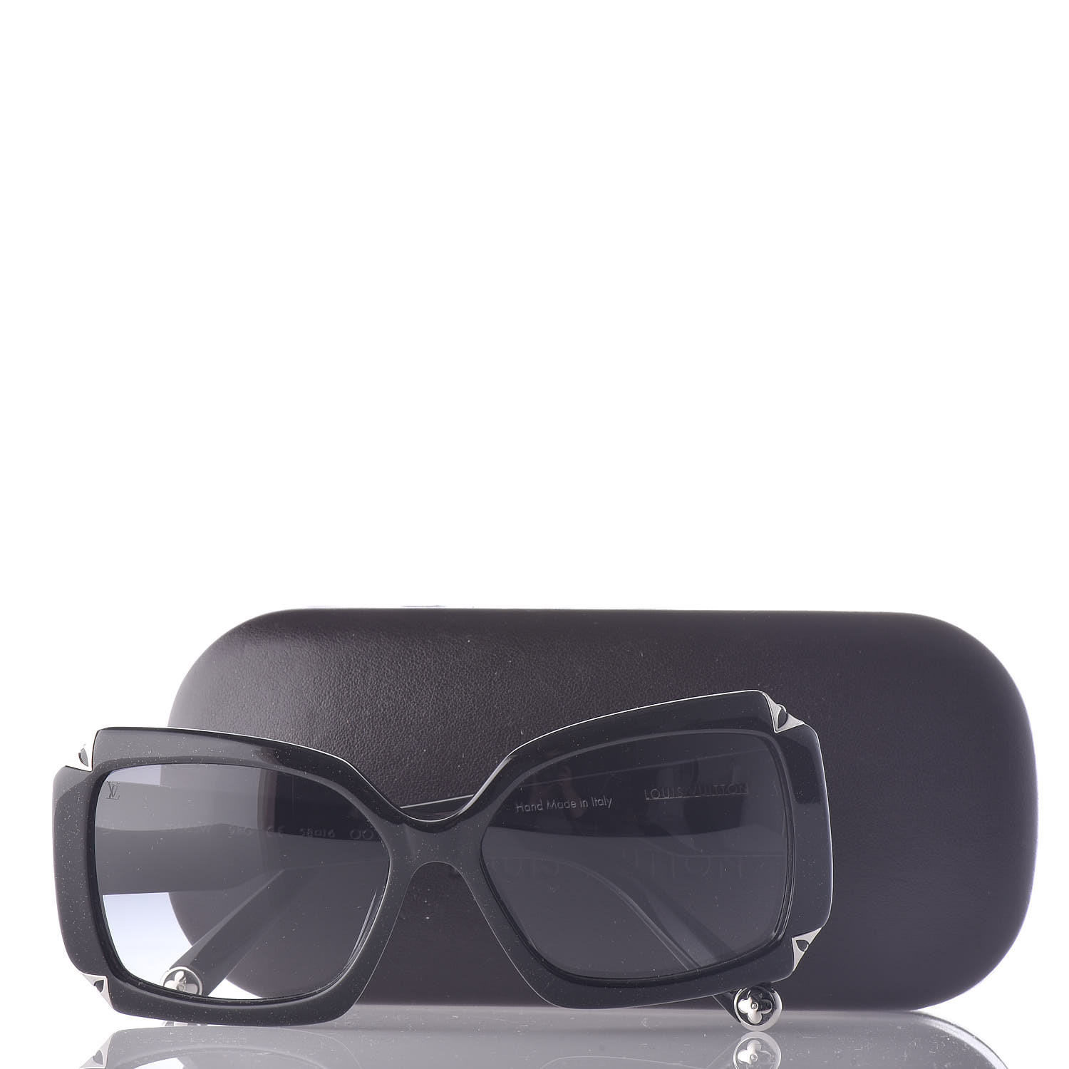 LOUIS VUITTON Hortensia Z0365W Sunglasses Black Glitter 463018 