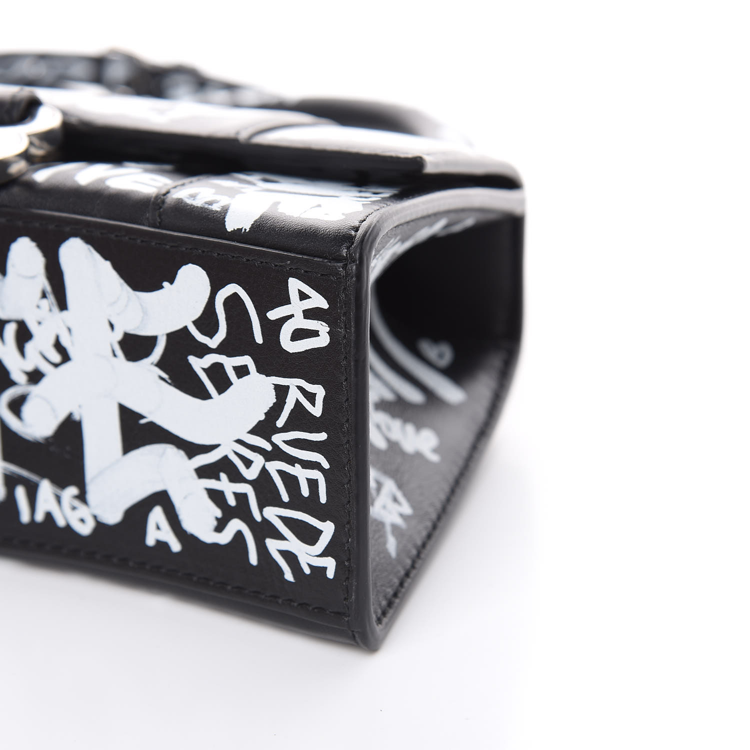 balenciaga graffiti hourglass bag