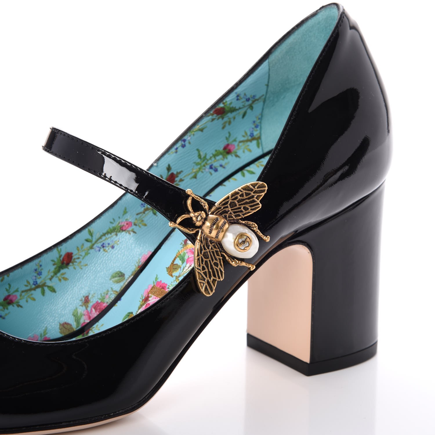 authentic gucci vernice crystal betty mary jane platform pumps