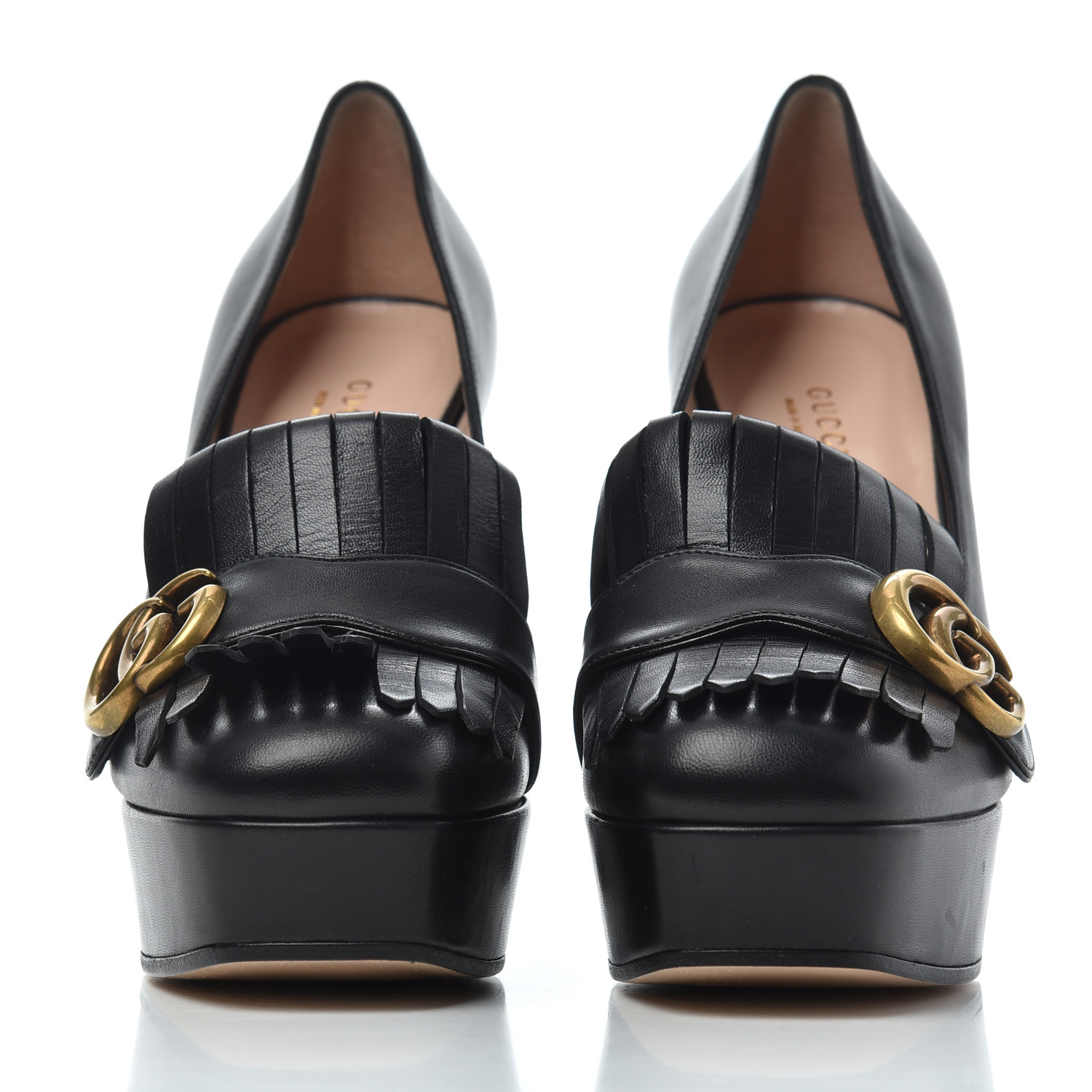 gucci loafer with heel