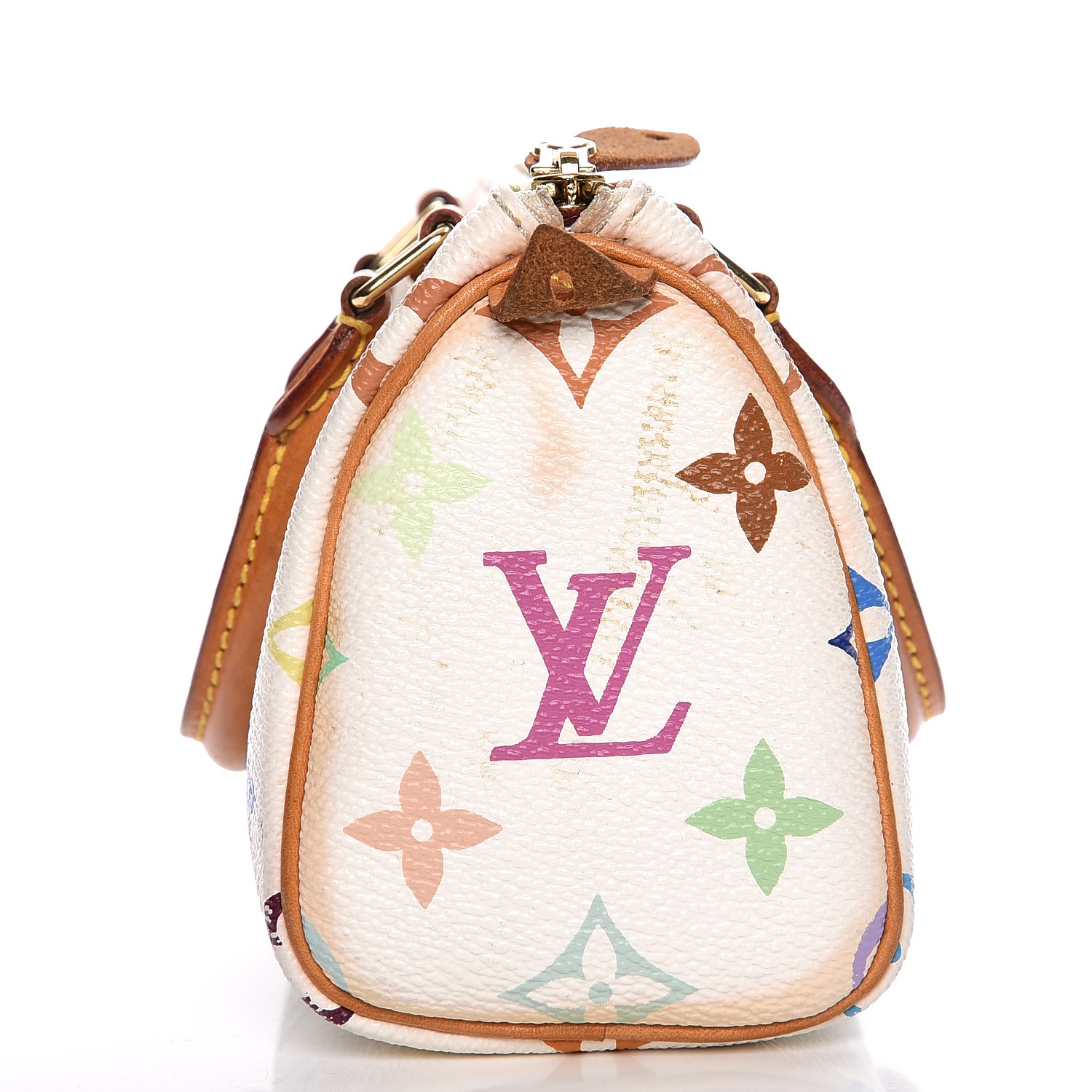 LOUIS VUITTON Multicolor Mini Sac HL Speedy Bag White 215245