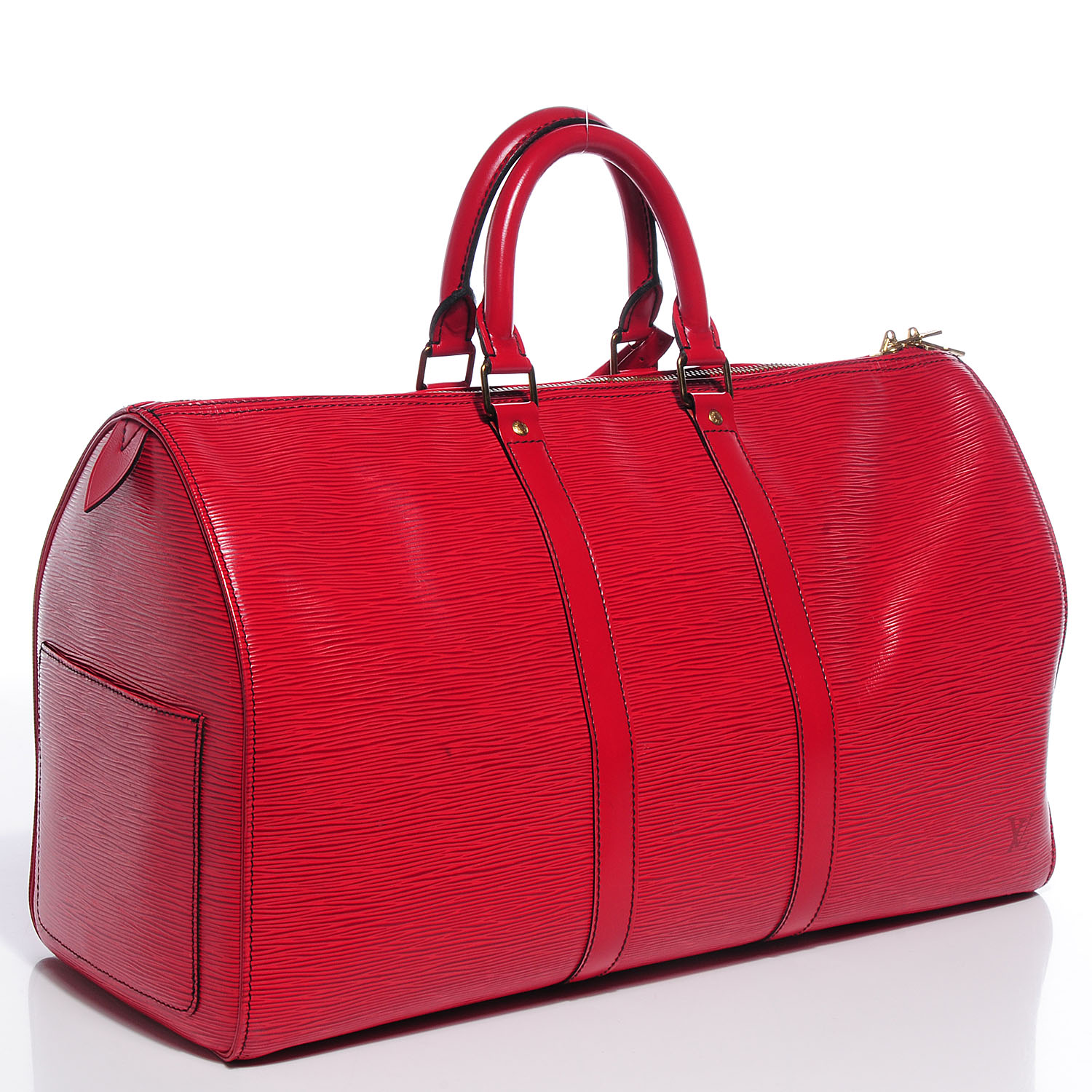 LOUIS VUITTON Epi Keepall 50 Rouge Red 85949