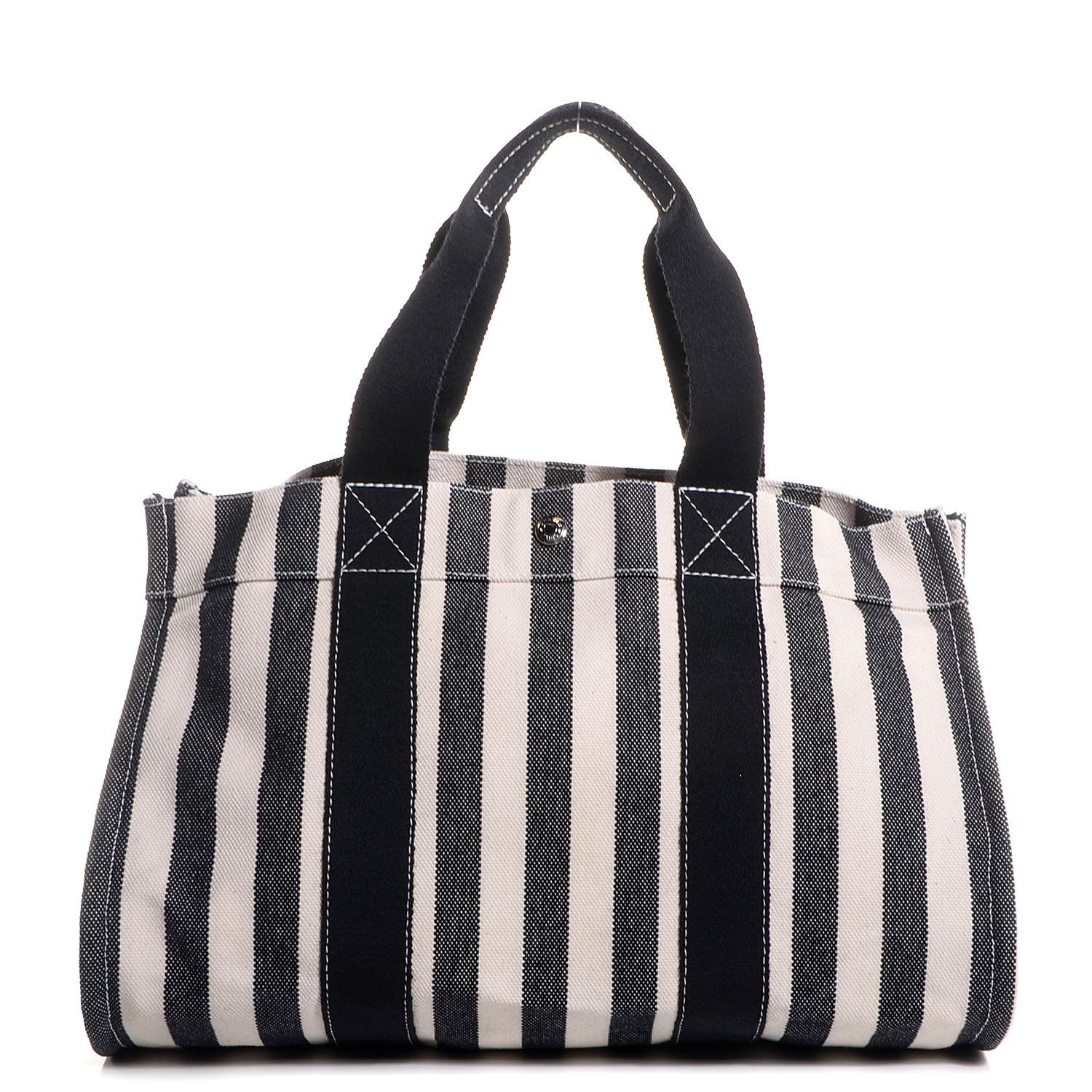 black and white beach tote