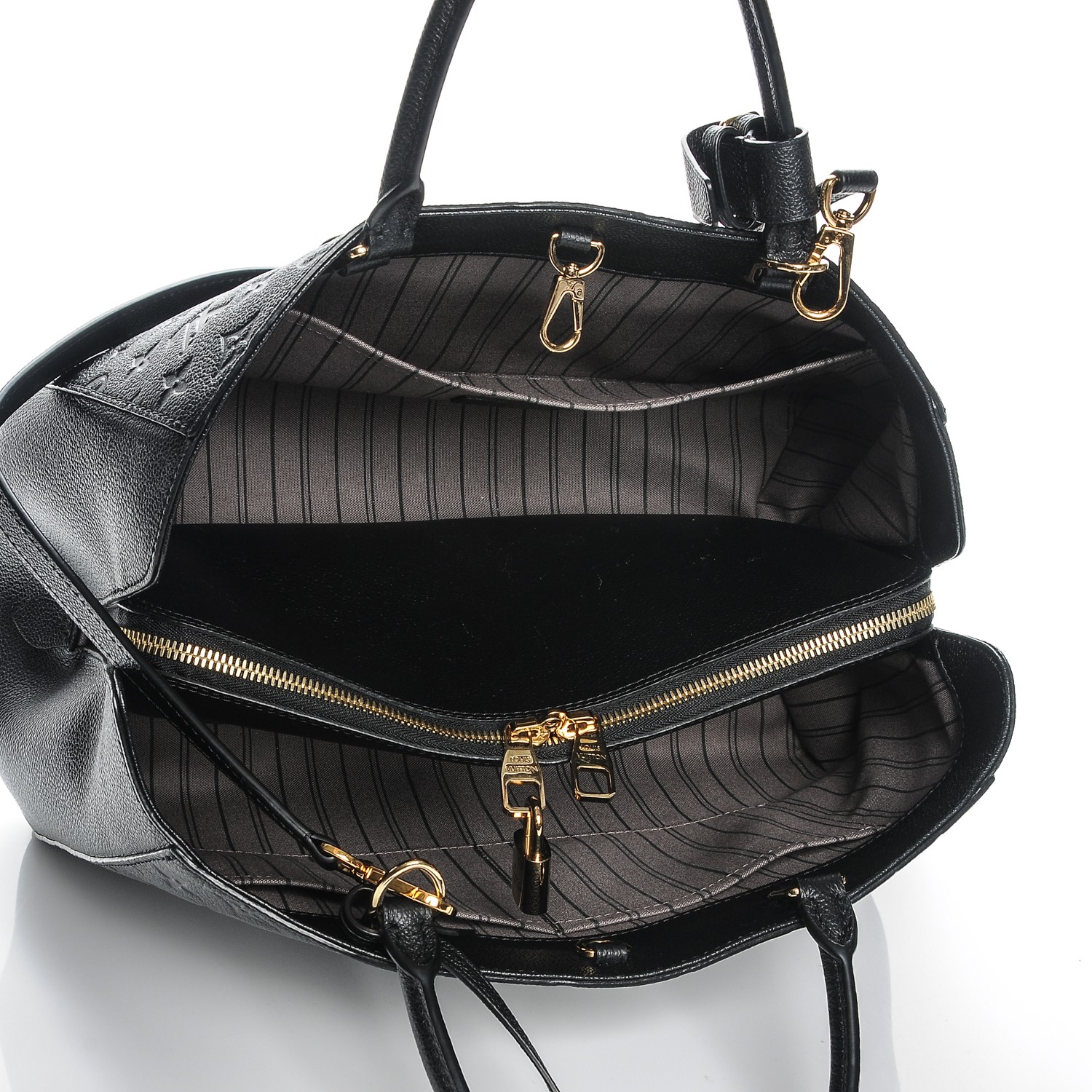 lv montaigne gm empreinte LOUIS VUITTON Empreinte Montaigne GM Black 193220