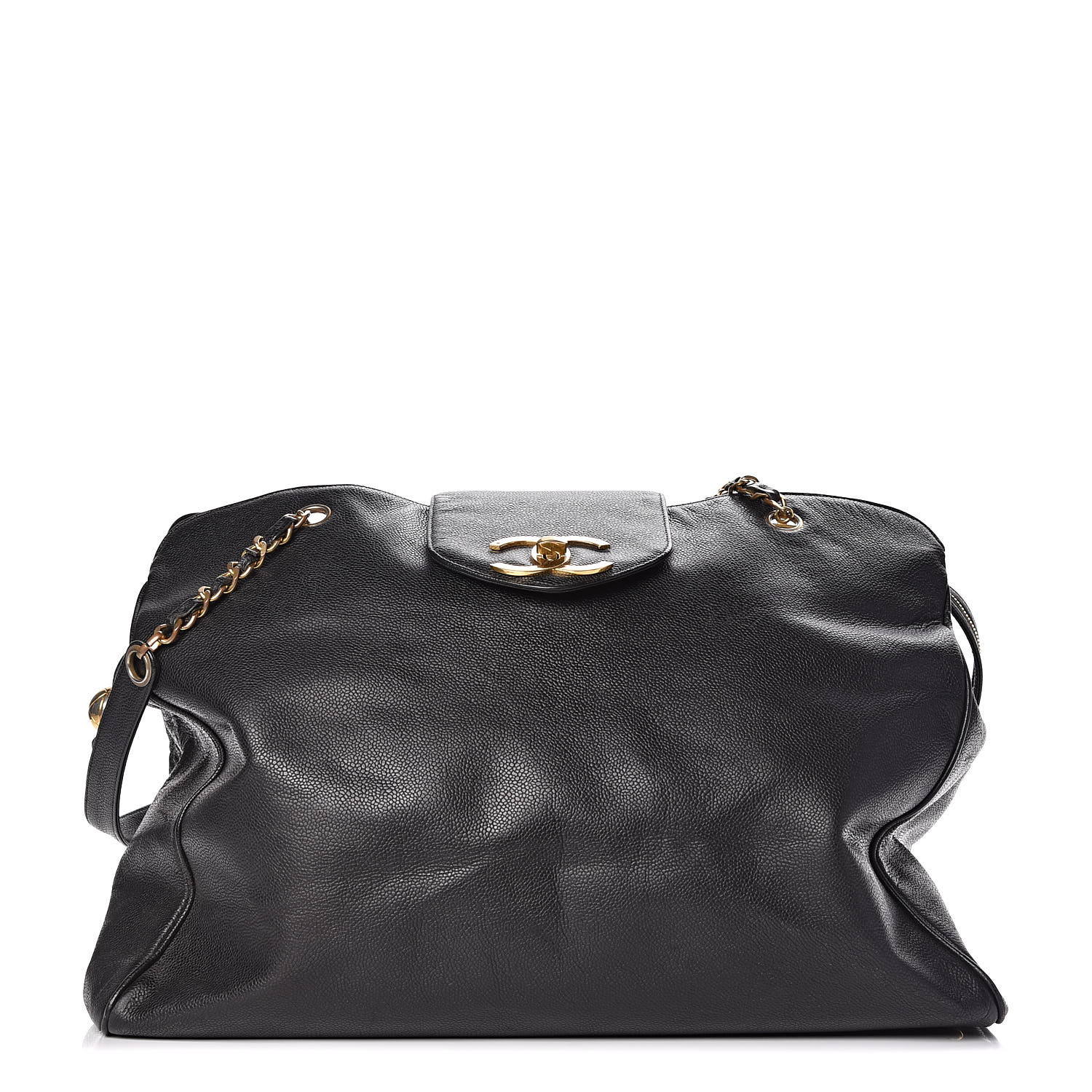 Chanel Caviar Xl Weekender Bag Black Chanel Caviar Xl Weekender Bag Black