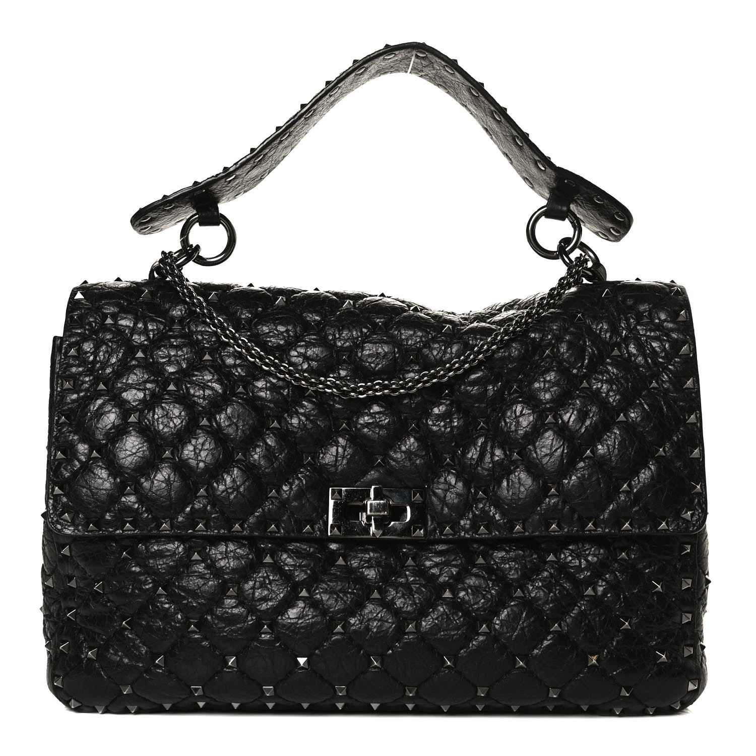 black spike purse