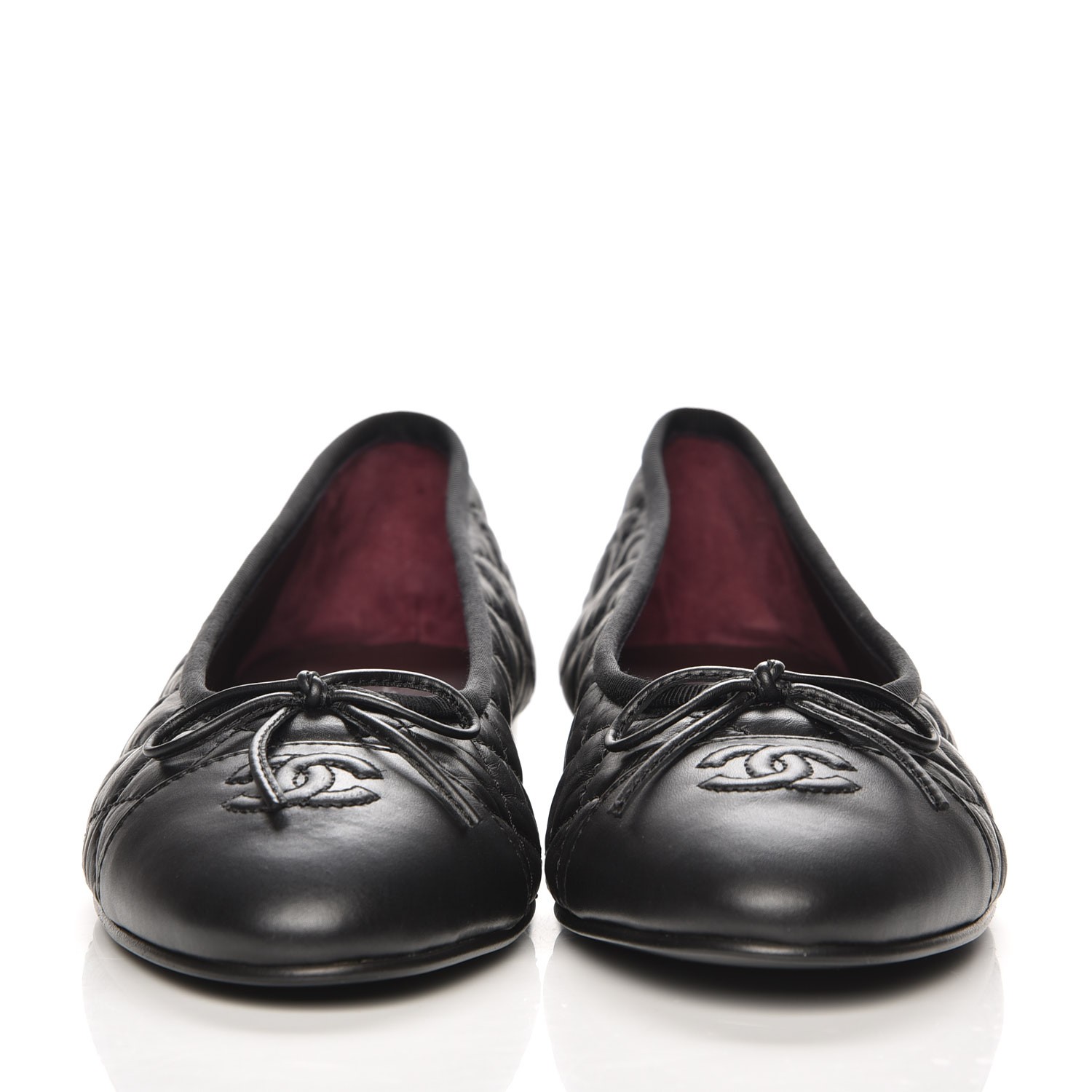 chanel aged calfskin ballerina
