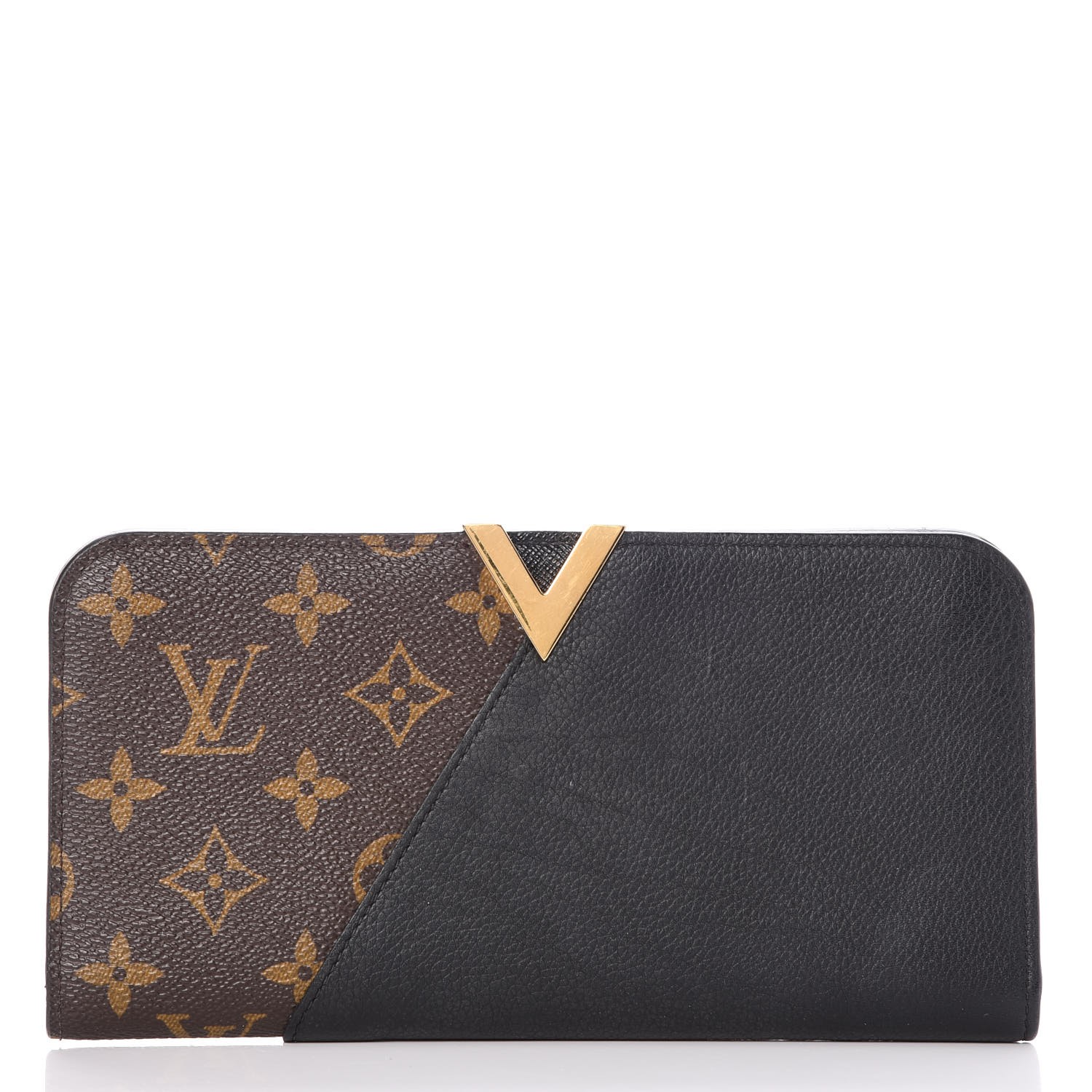 LOUIS VUITTON Monogram Kimono Wallet Black 314117