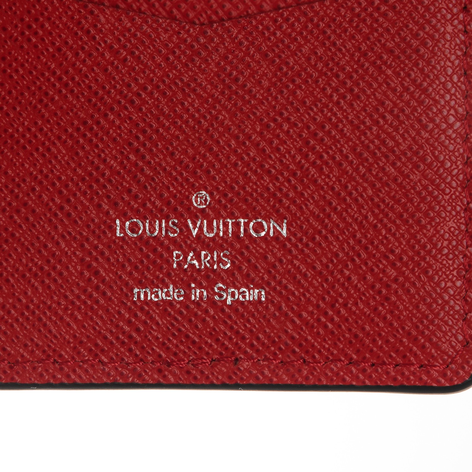 LOUIS VUITTON X Supreme Epi Pocket Organizer Red 193963