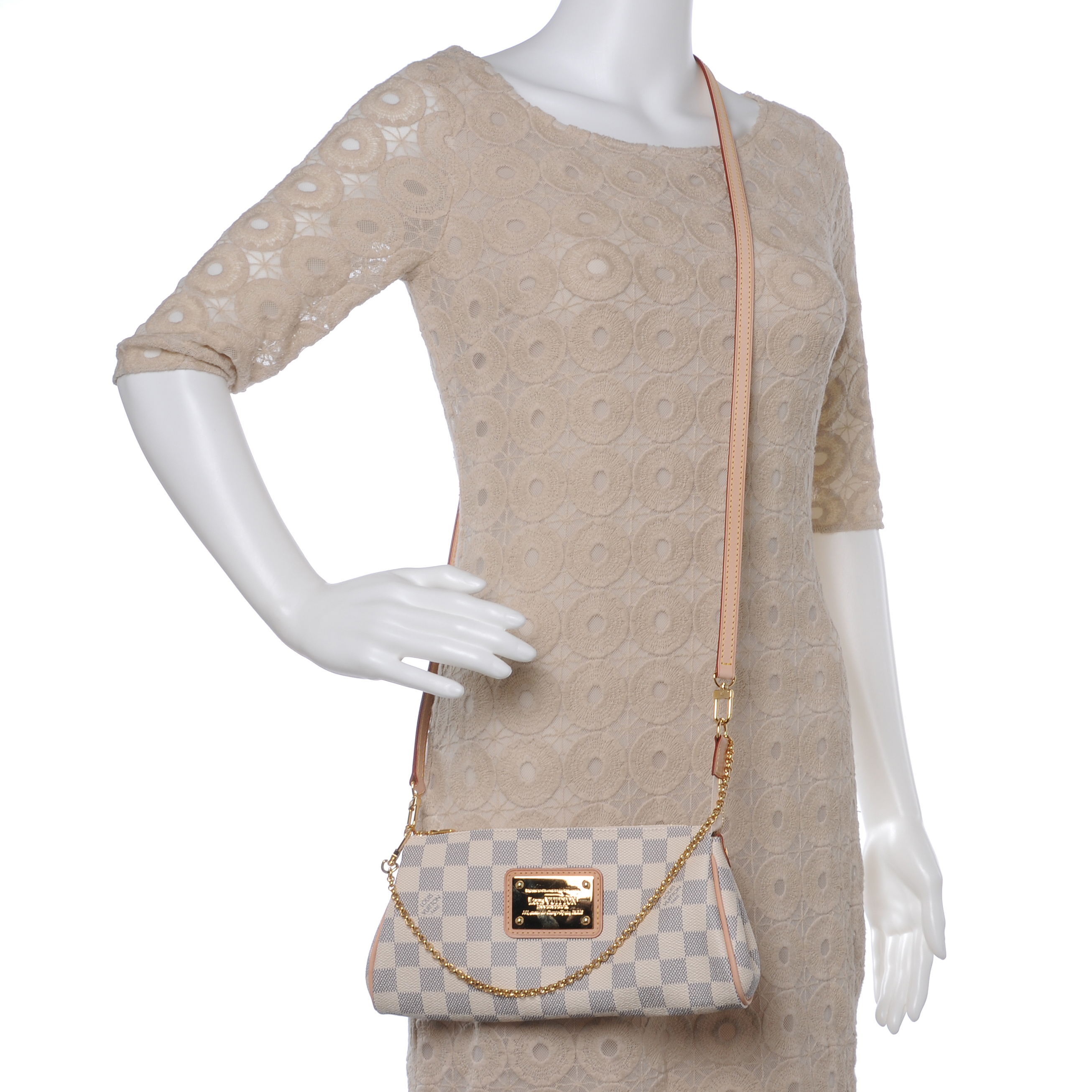 louis vuitton azur eva clutch