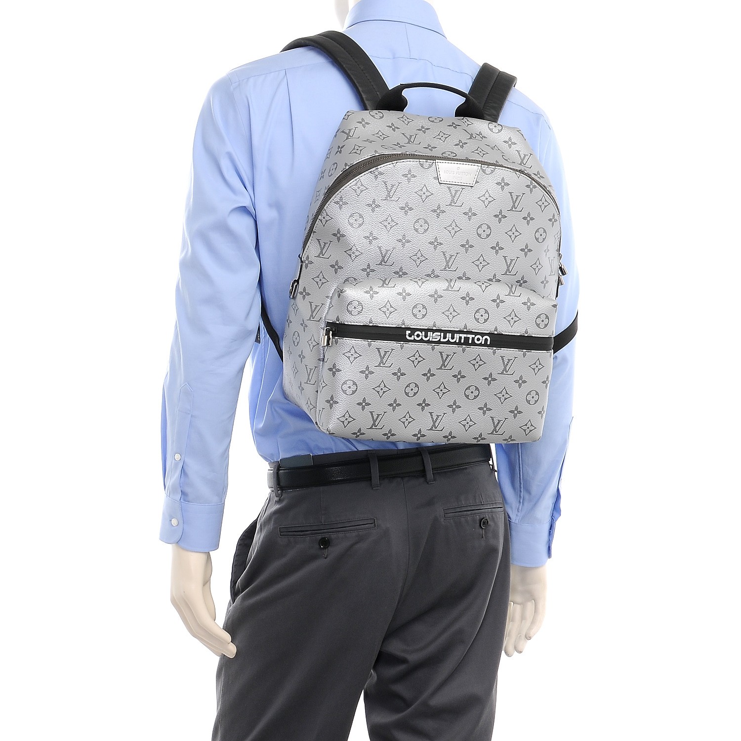 LOUIS VUITTON Monogram Reflect Outdoor Apollo Backpack Silver 300490