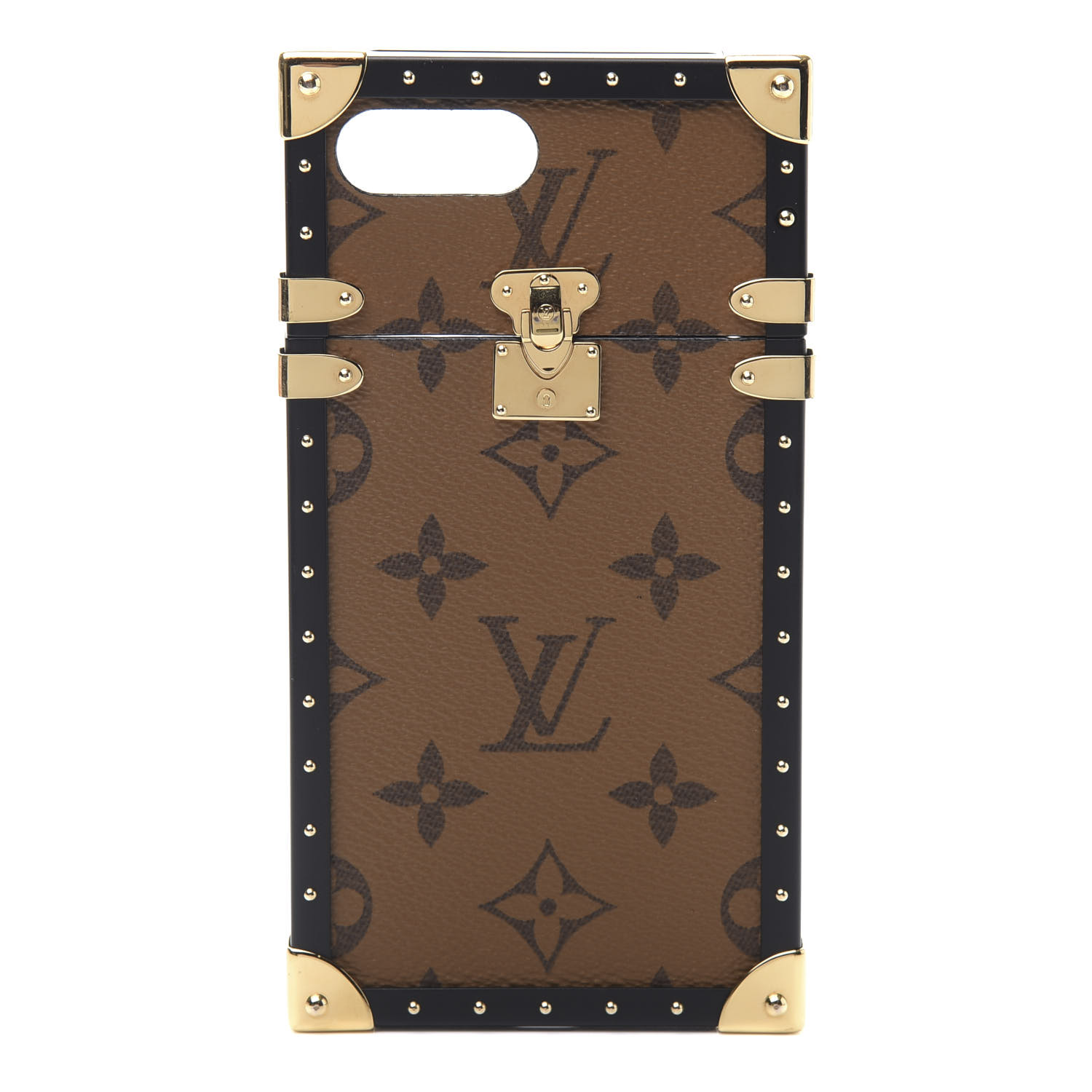 LOUIS VUITTON Reverse Monogram Eye Trunk iPhone 7 Case 720892 | FASHIONPHILE