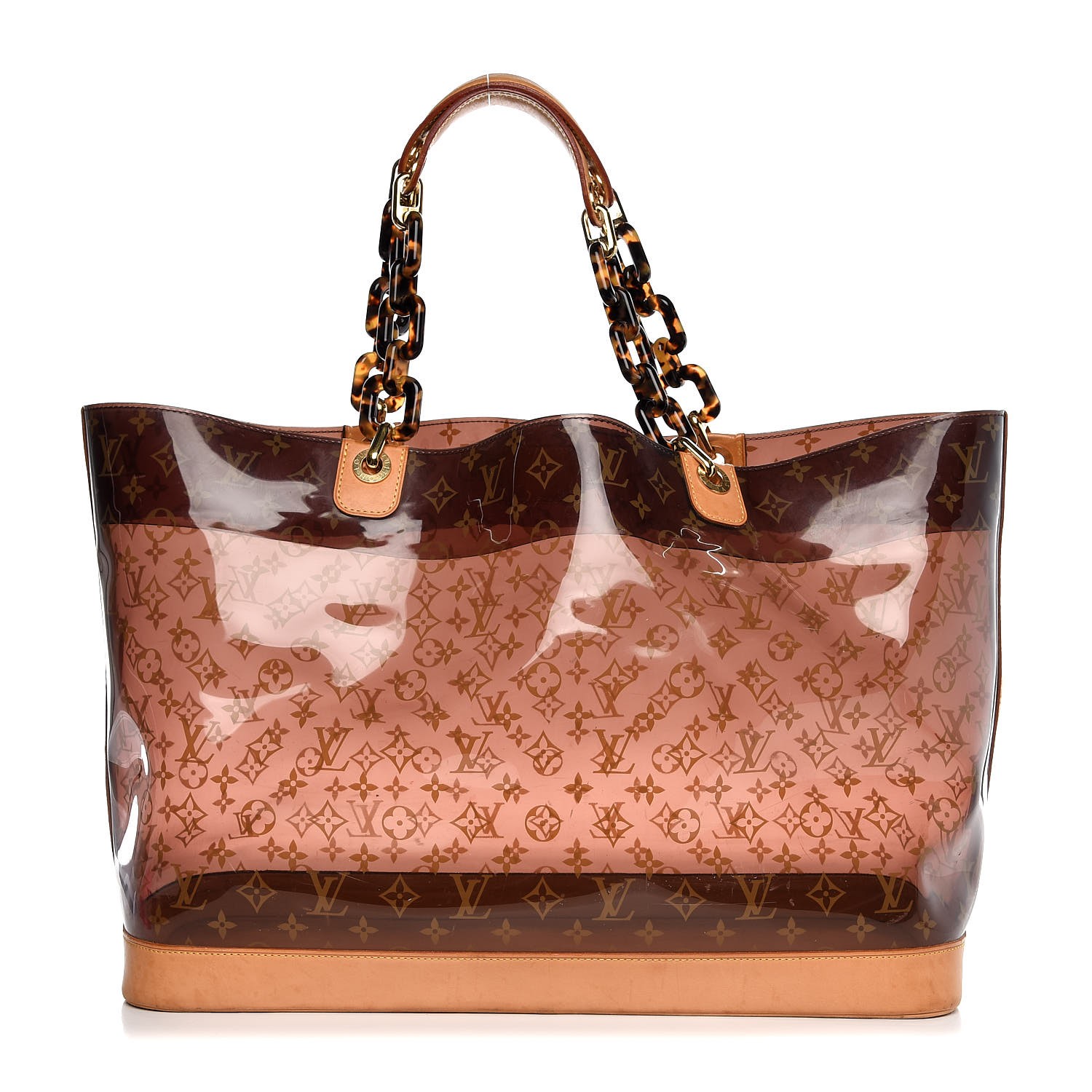 Louis Vuitton Clear Cabas Sac Ambre PM Translucent Tote Bag with