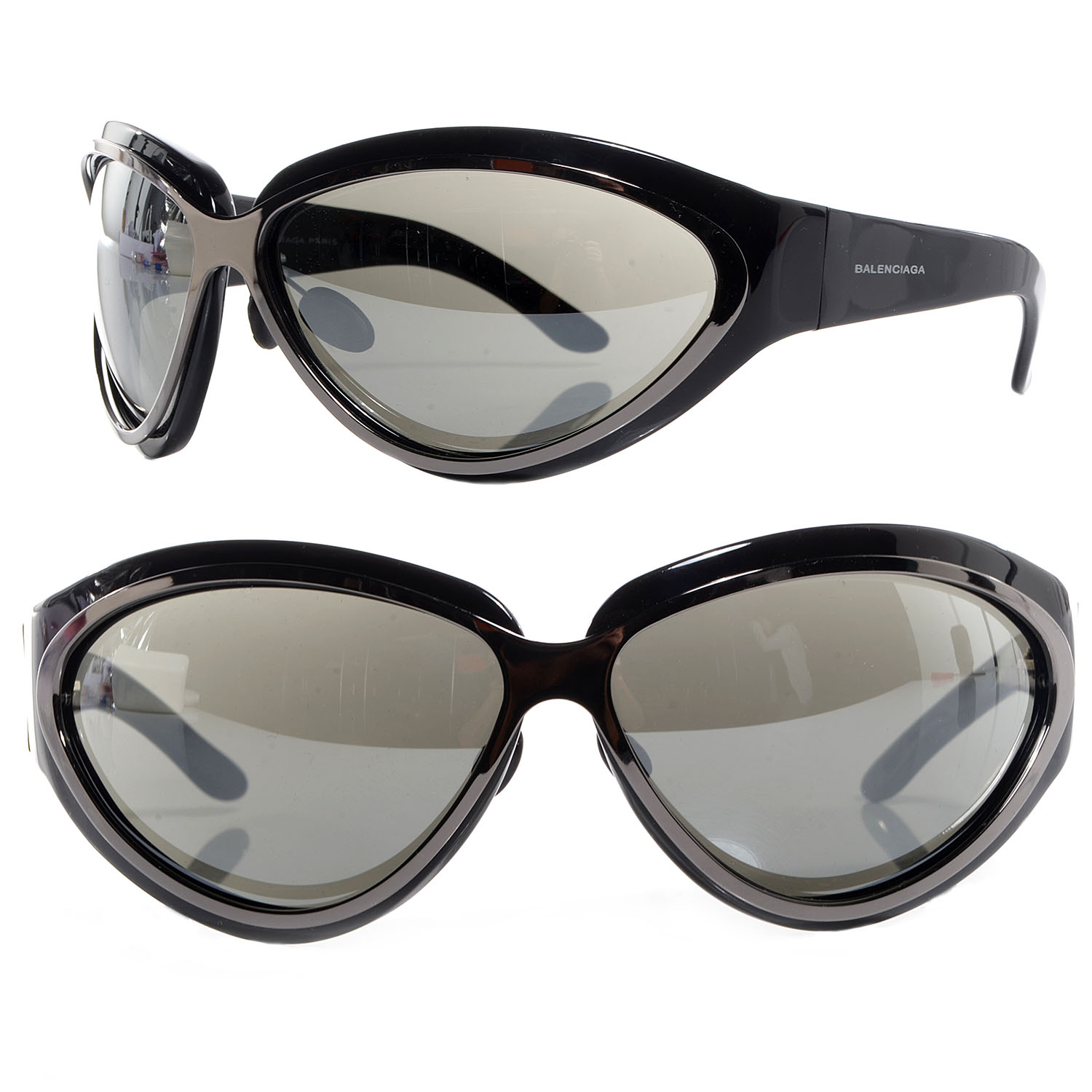 BALENCIAGA Sunglasses 002NS Black 75248