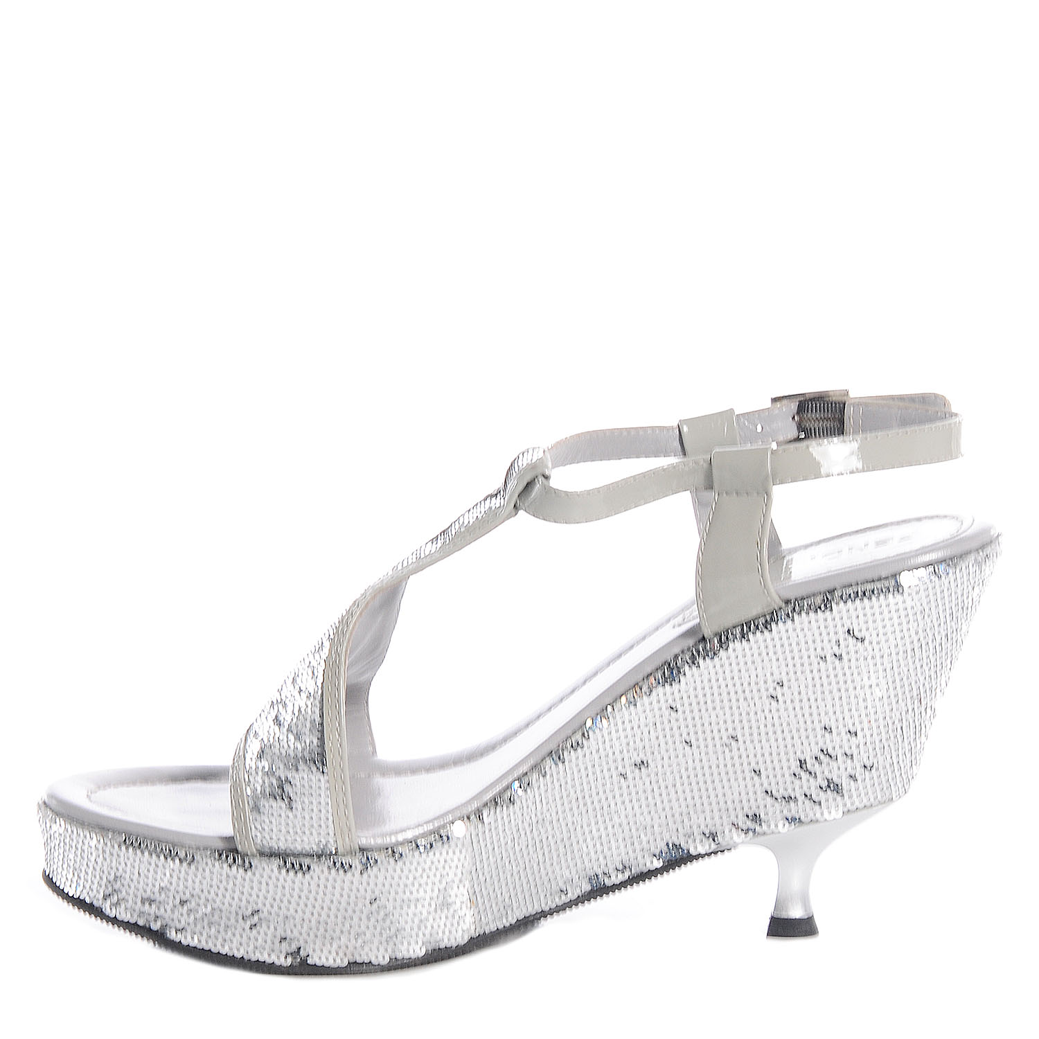 sequin platform sandals