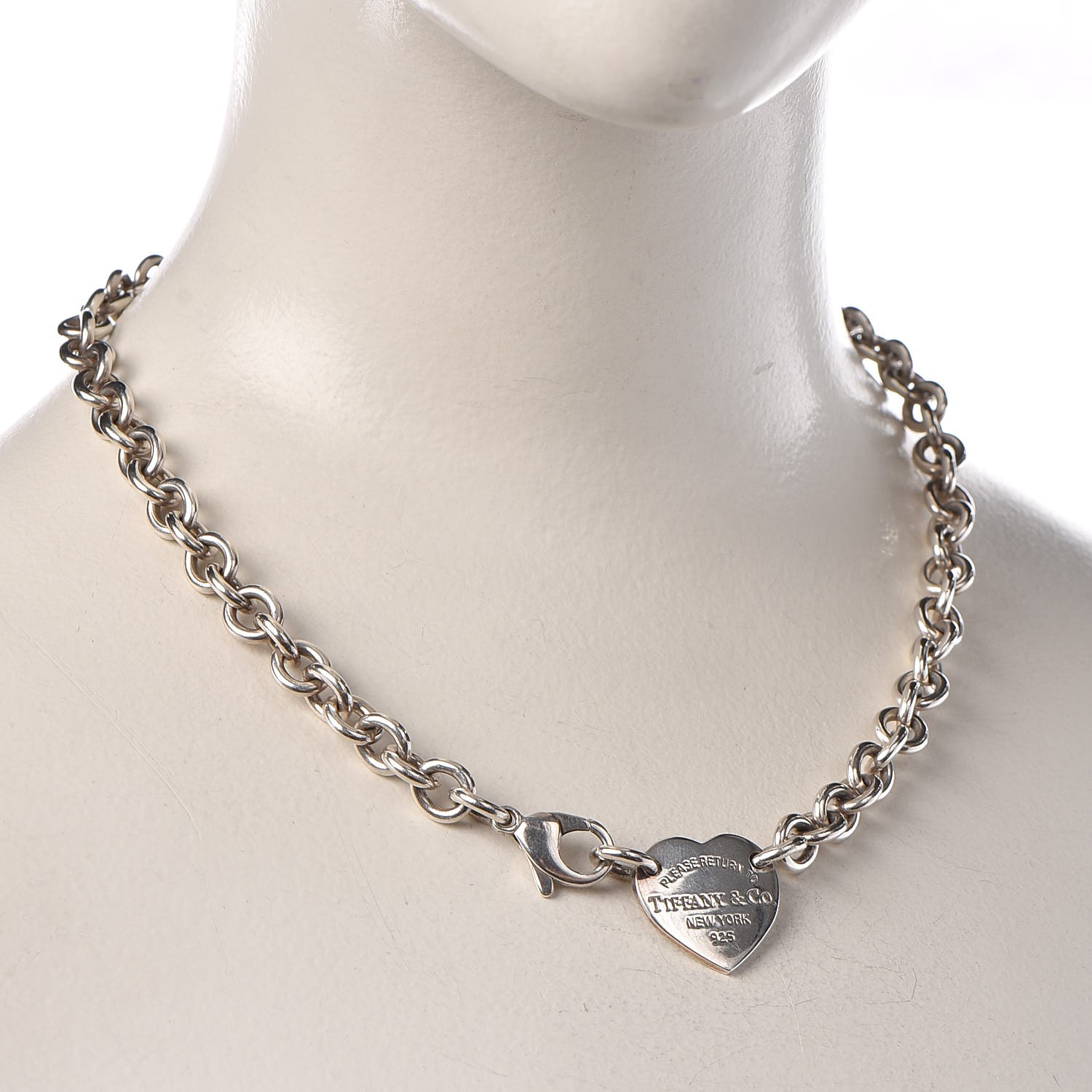 tiffany and co heart tag choker