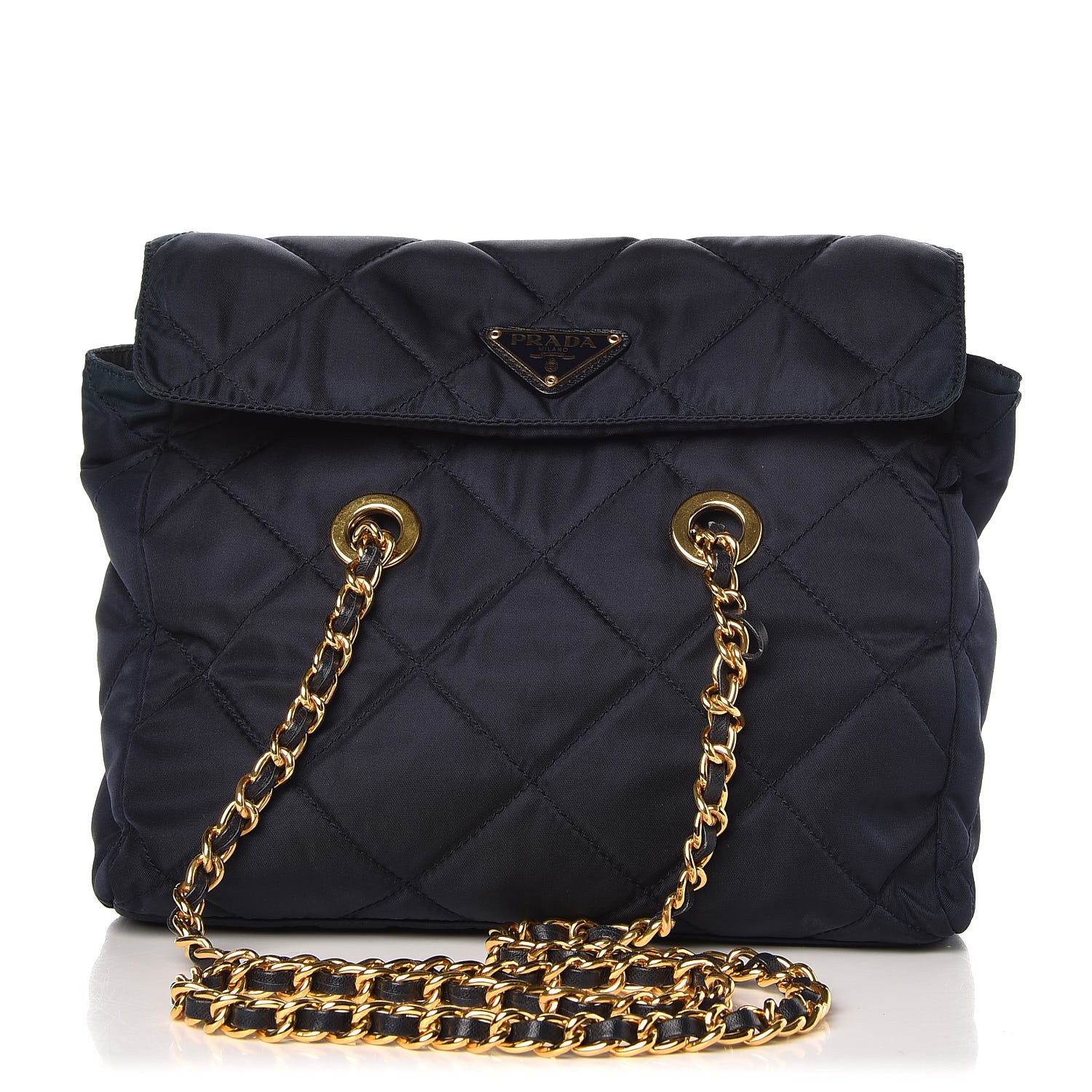 prada quilted tessuto nylon shoulder bag