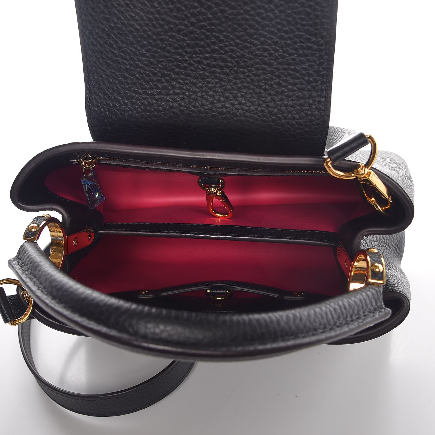 LOUIS VUITTON Taurillon Capucines BB Black 312059