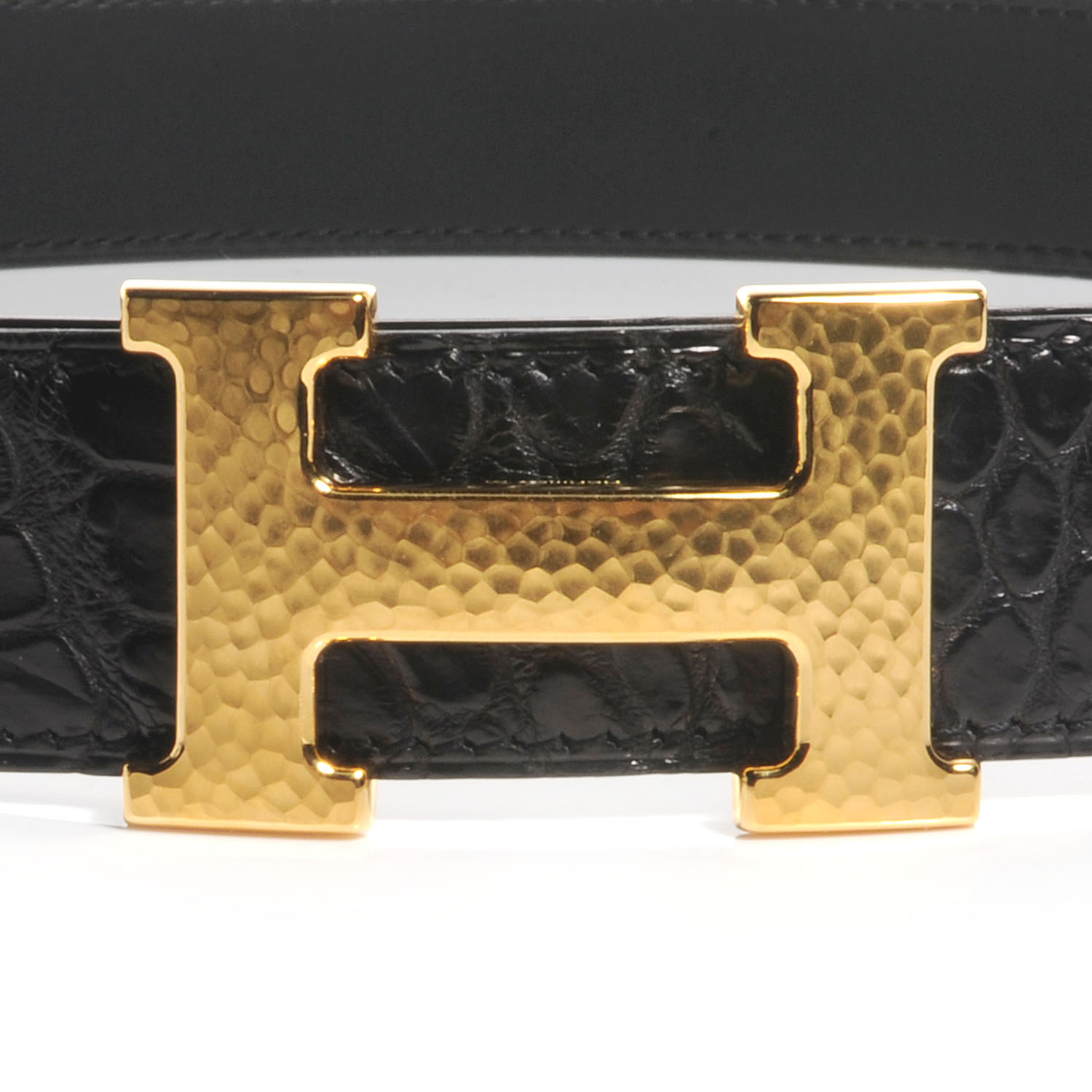 hermes hammered gold belt buckle