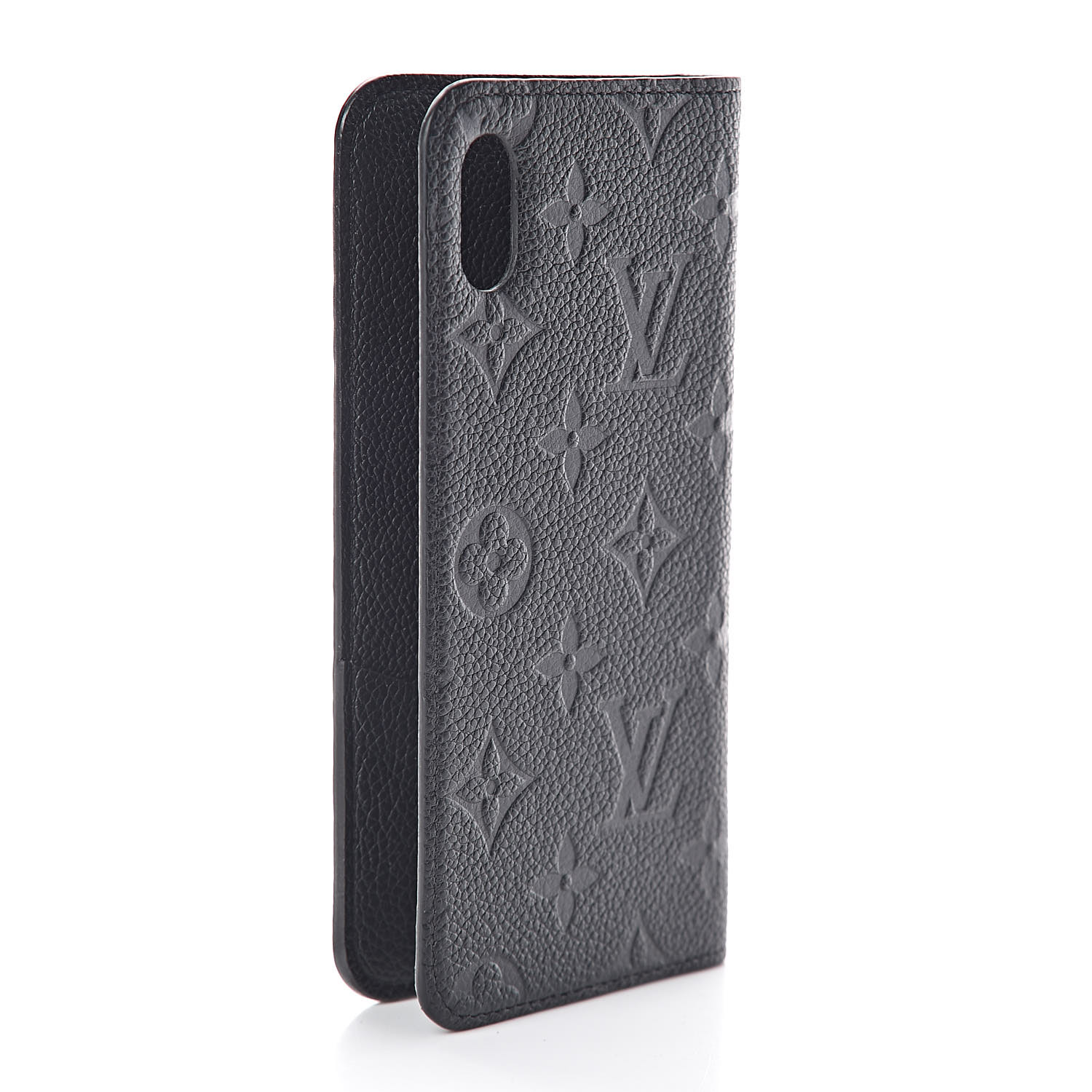 LOUIS VUITTON Empreinte iPhone XS Max Folio Case Black 446480