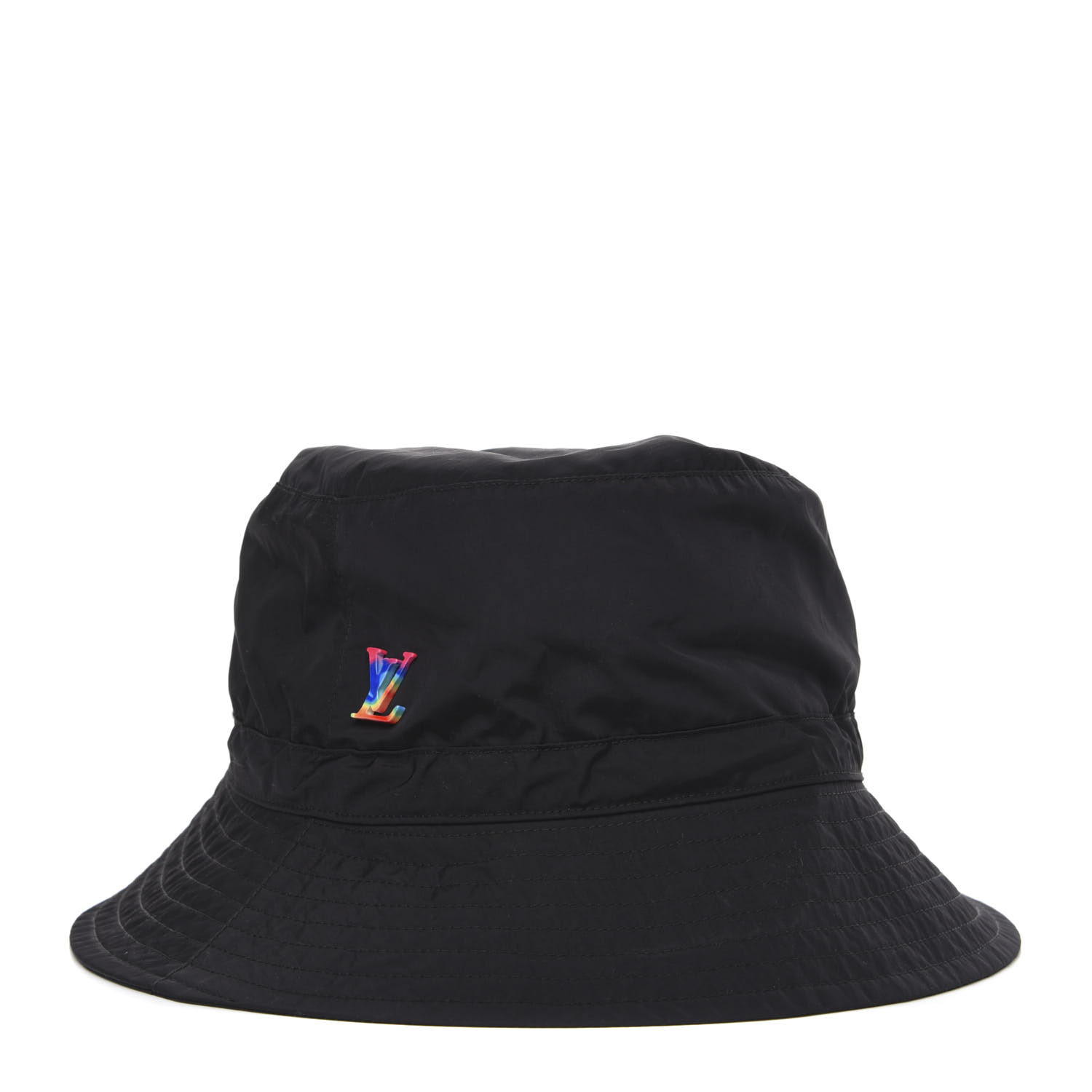 LOUIS VUITTON Nylon 2054 Transformable Bob Bucket Hat Black 679439