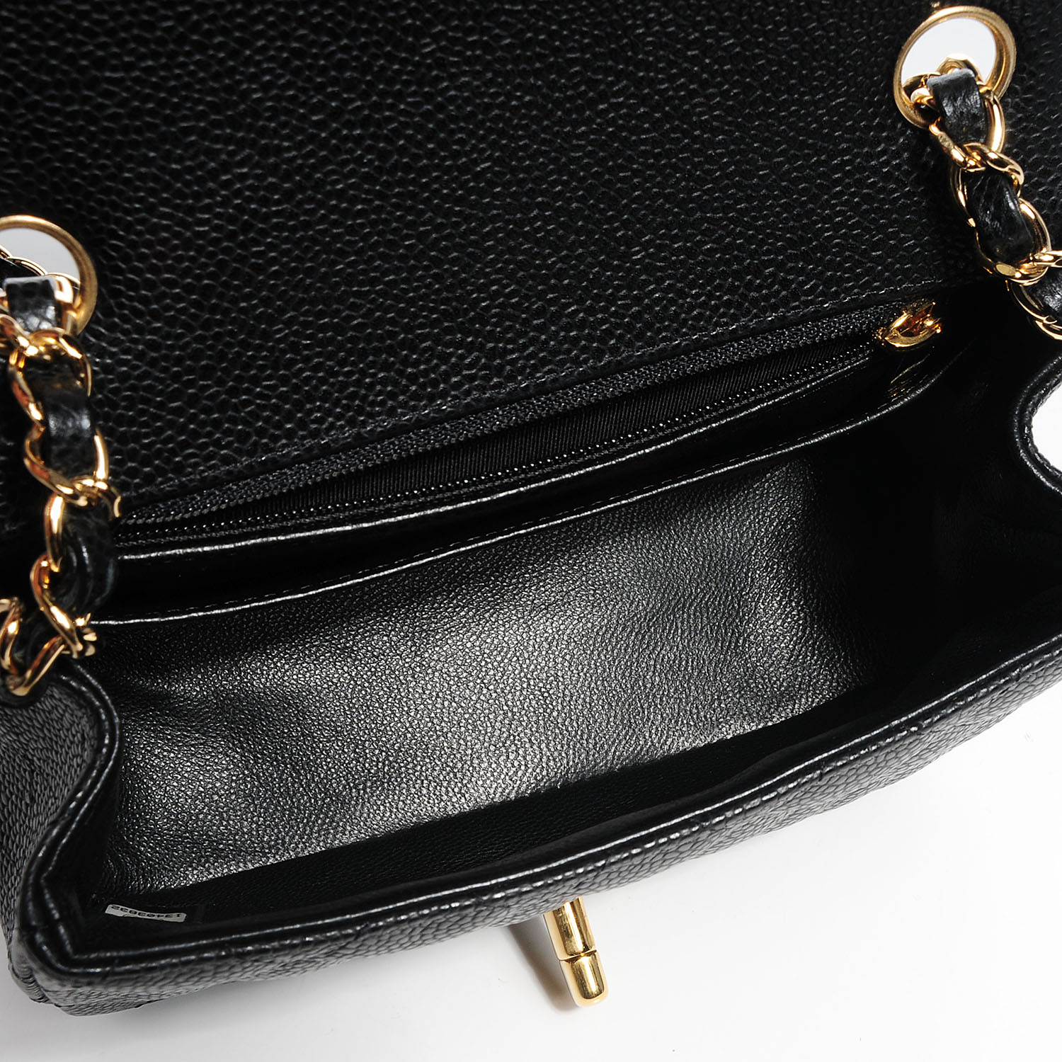 CHANEL Caviar Quilted Mini Square Flap Bag Black 81963 | FASHIONPHILE