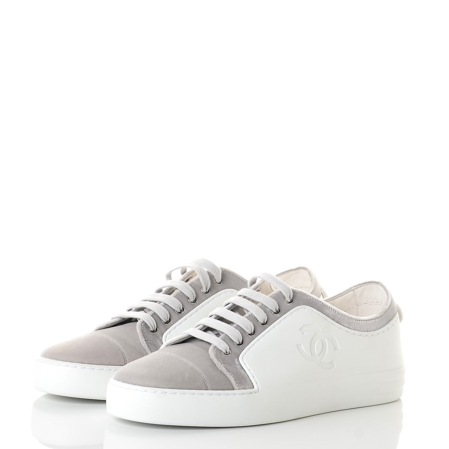 chanel velvet calfskin sneakers
