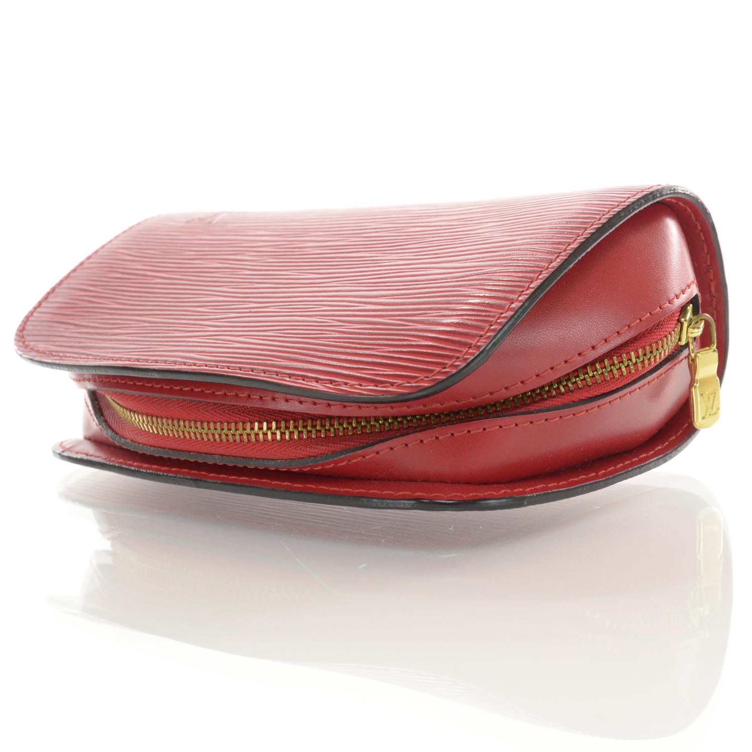 LOUIS VUITTON Epi Dauphine Cosmetic Pouch Red 37088