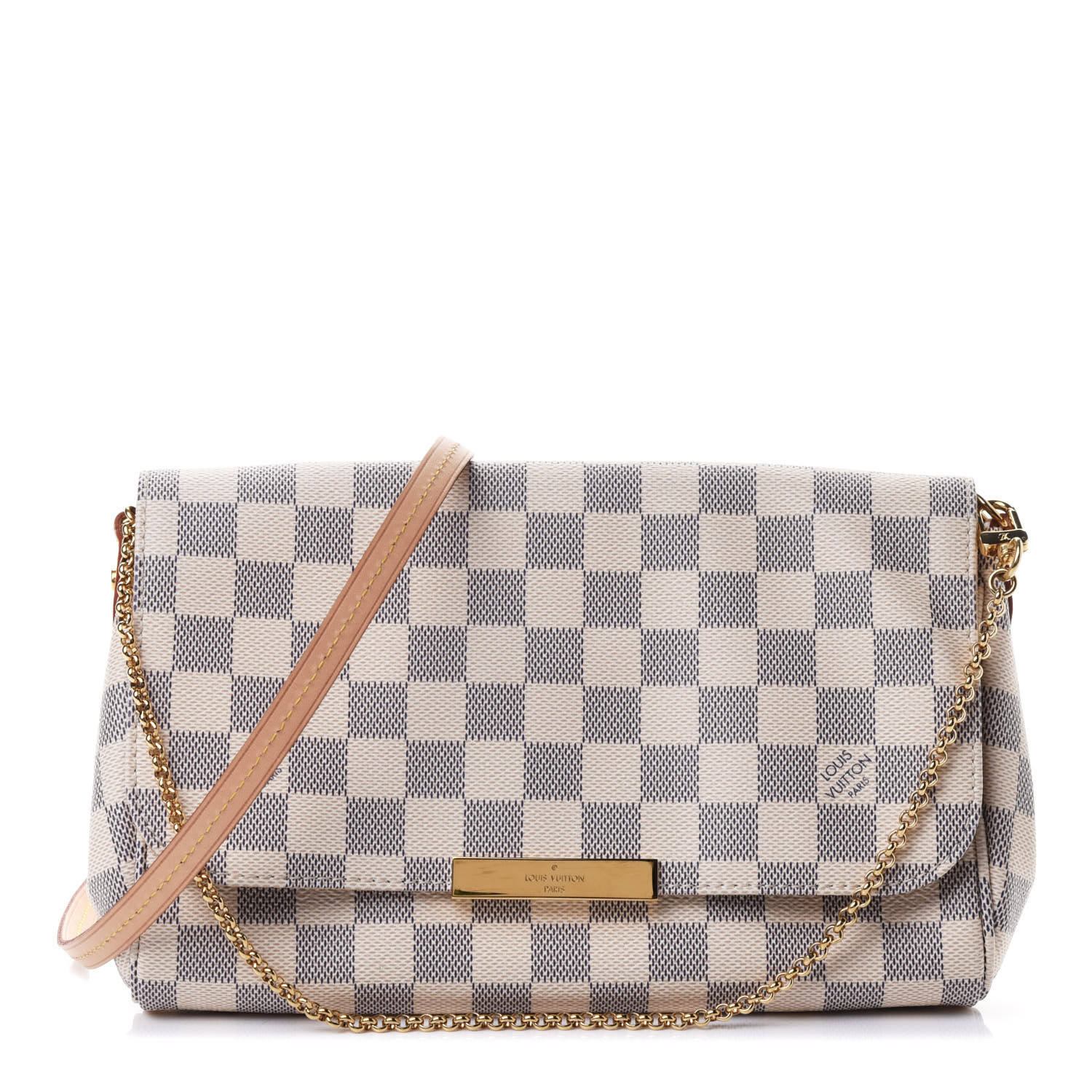 lv favorite mm damier azur