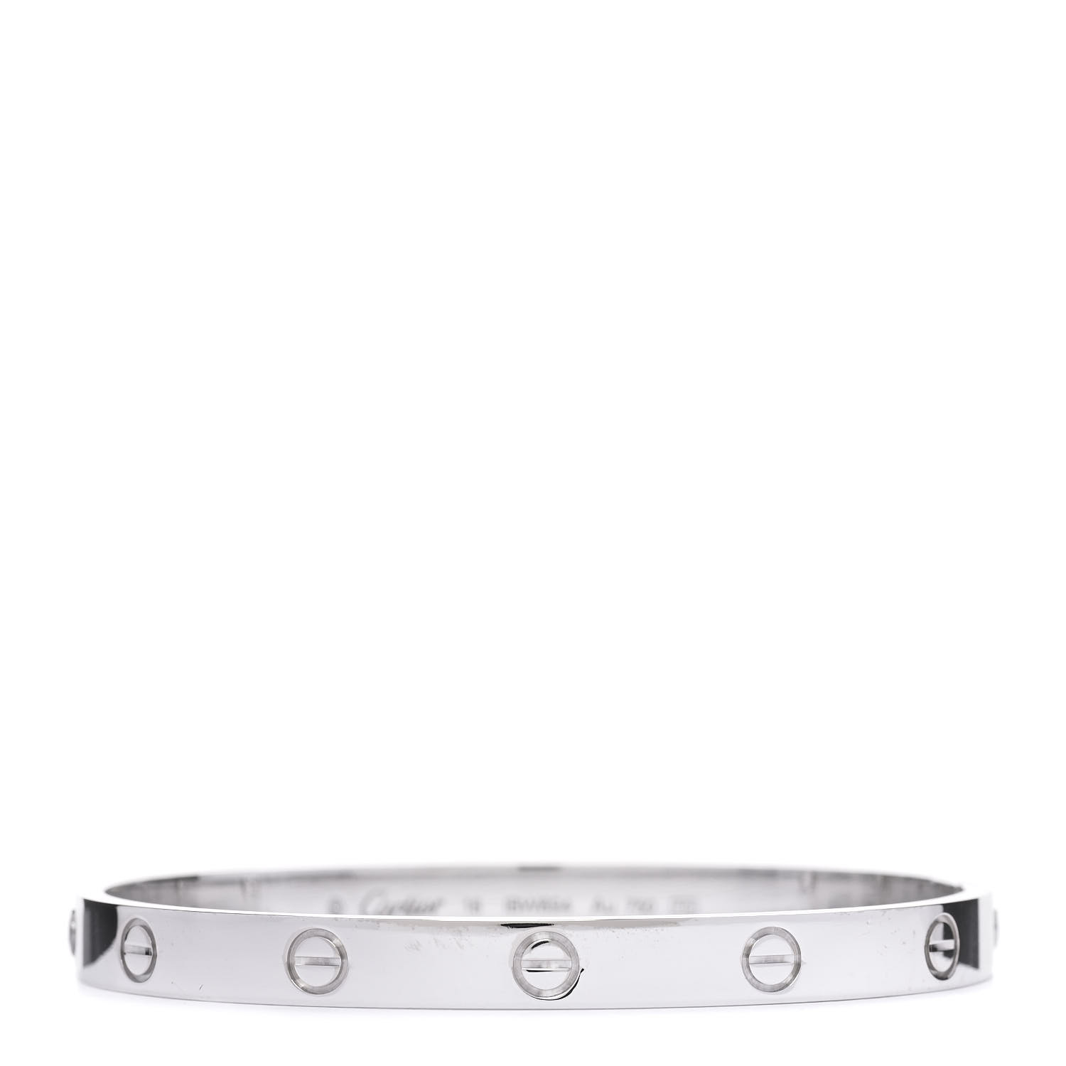 Cartier 18k White Gold Love Bracelet 18 Fashionphile Cartier 18k White Gold Love Bracelet 18 Fashionphile