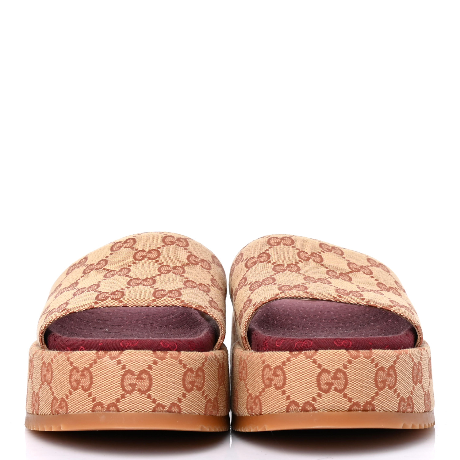 gucci gg guccissima leather slides